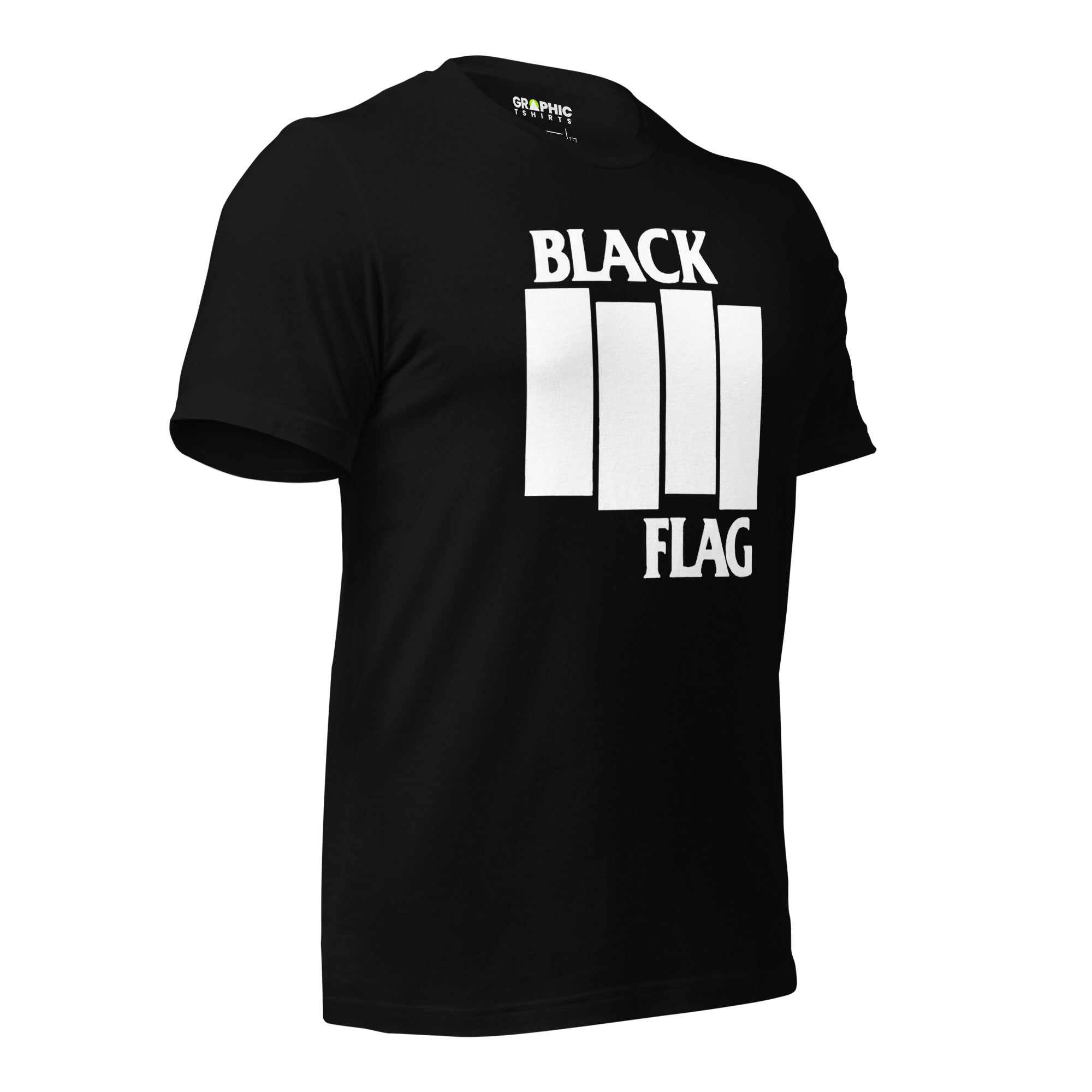 Men's Crew Neck T-Shirt - Black Flag - GRAPHIC T-SHIRTS