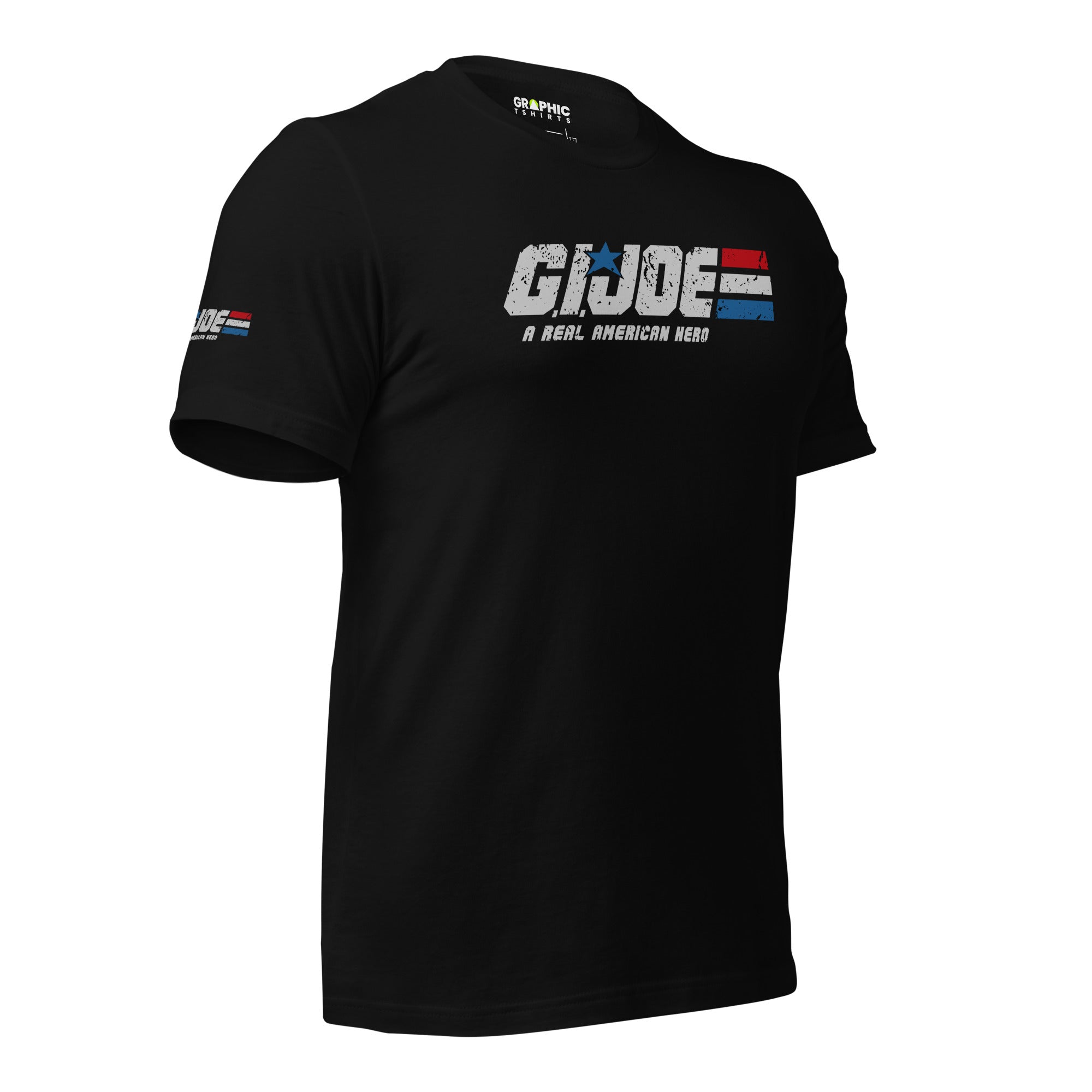 Men's Crew Neck T-Shirt - Distressed G.I. Joe A Real American Hero - GRAPHIC T-SHIRTS