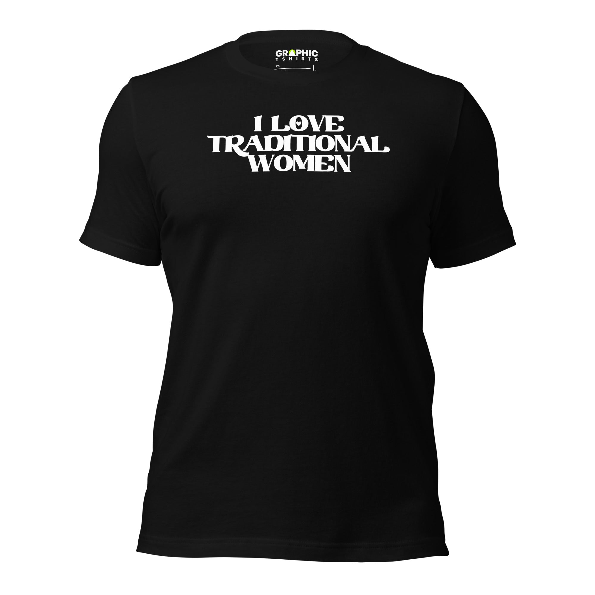 Men's Crew Neck T-Shirt - I Love Traditional Women - GRAPHIC T-SHIRTS