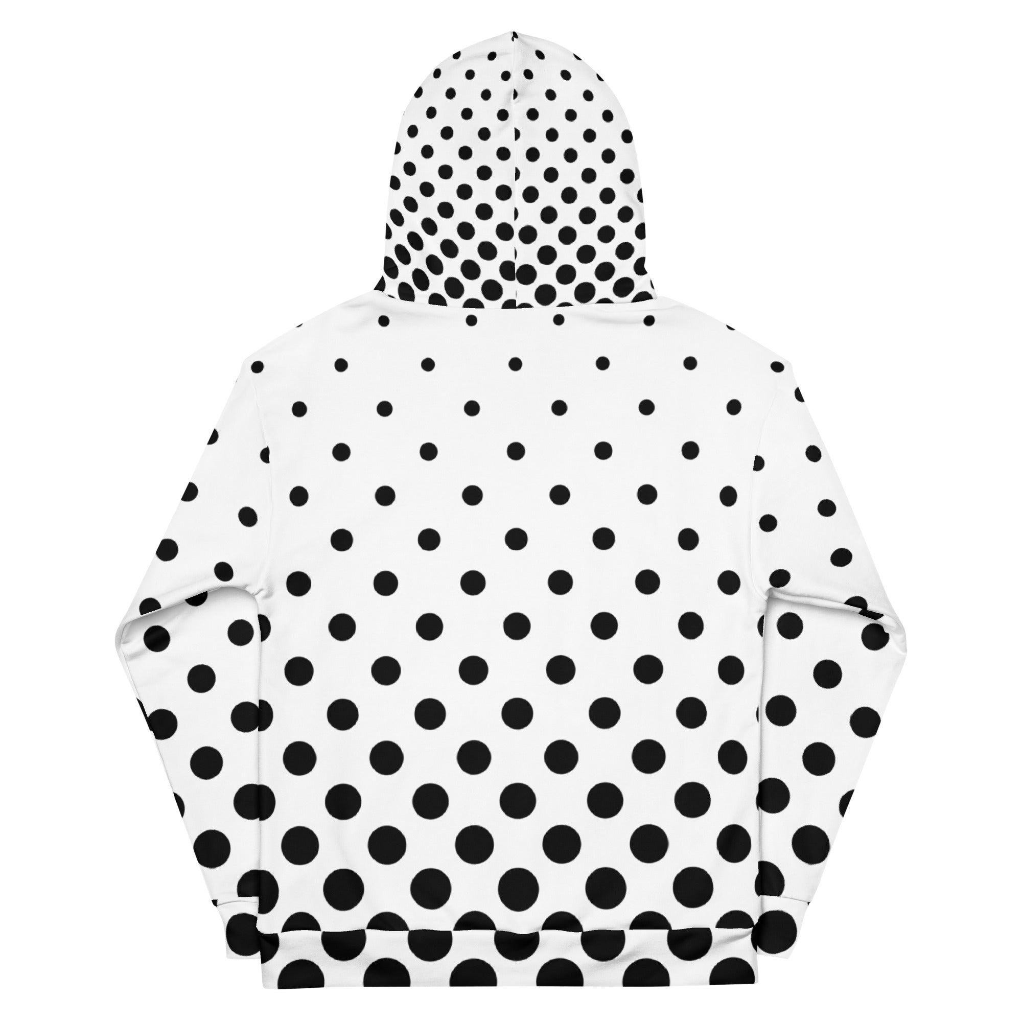Unisex All-Over Print Hoodie - Black Dot Pop Art XOXO - GRAPHIC T-SHIRTS