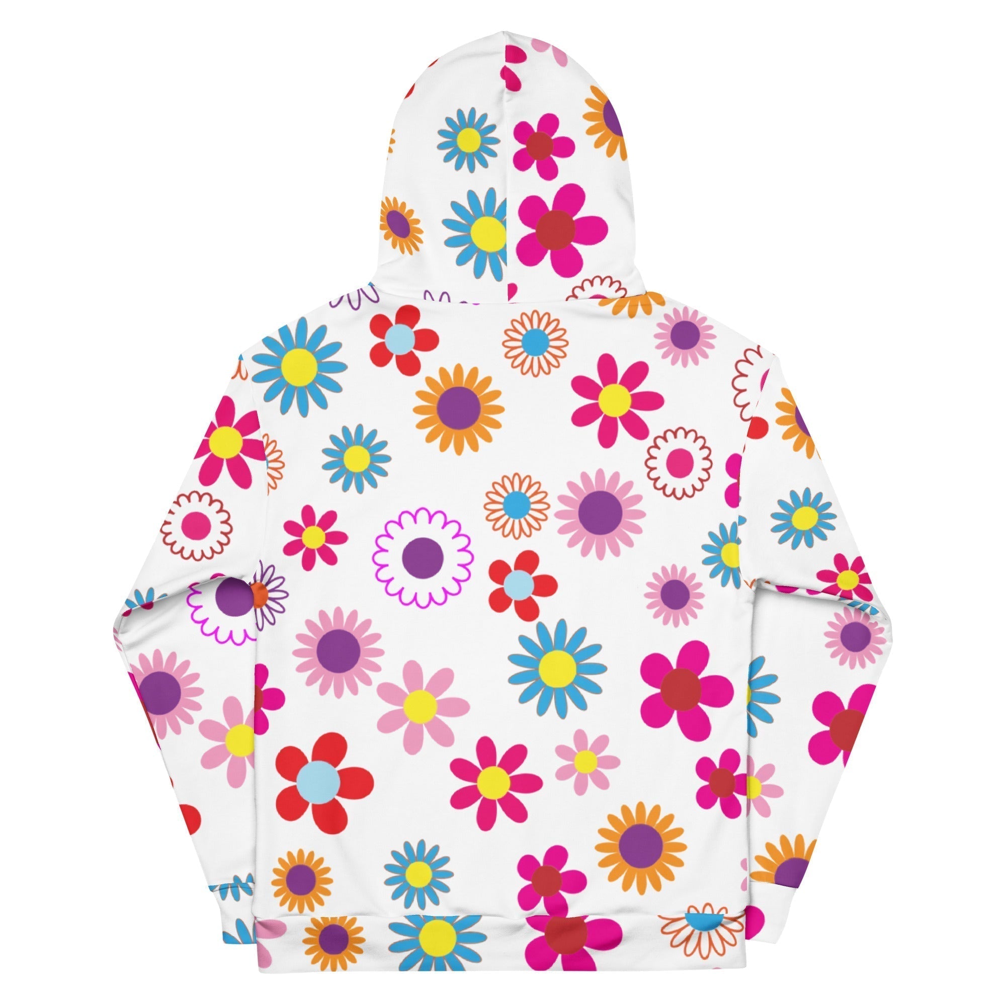 Unisex All-Over Print Hoodie - Daisies Floral Design Pattern - GRAPHIC T-SHIRTS