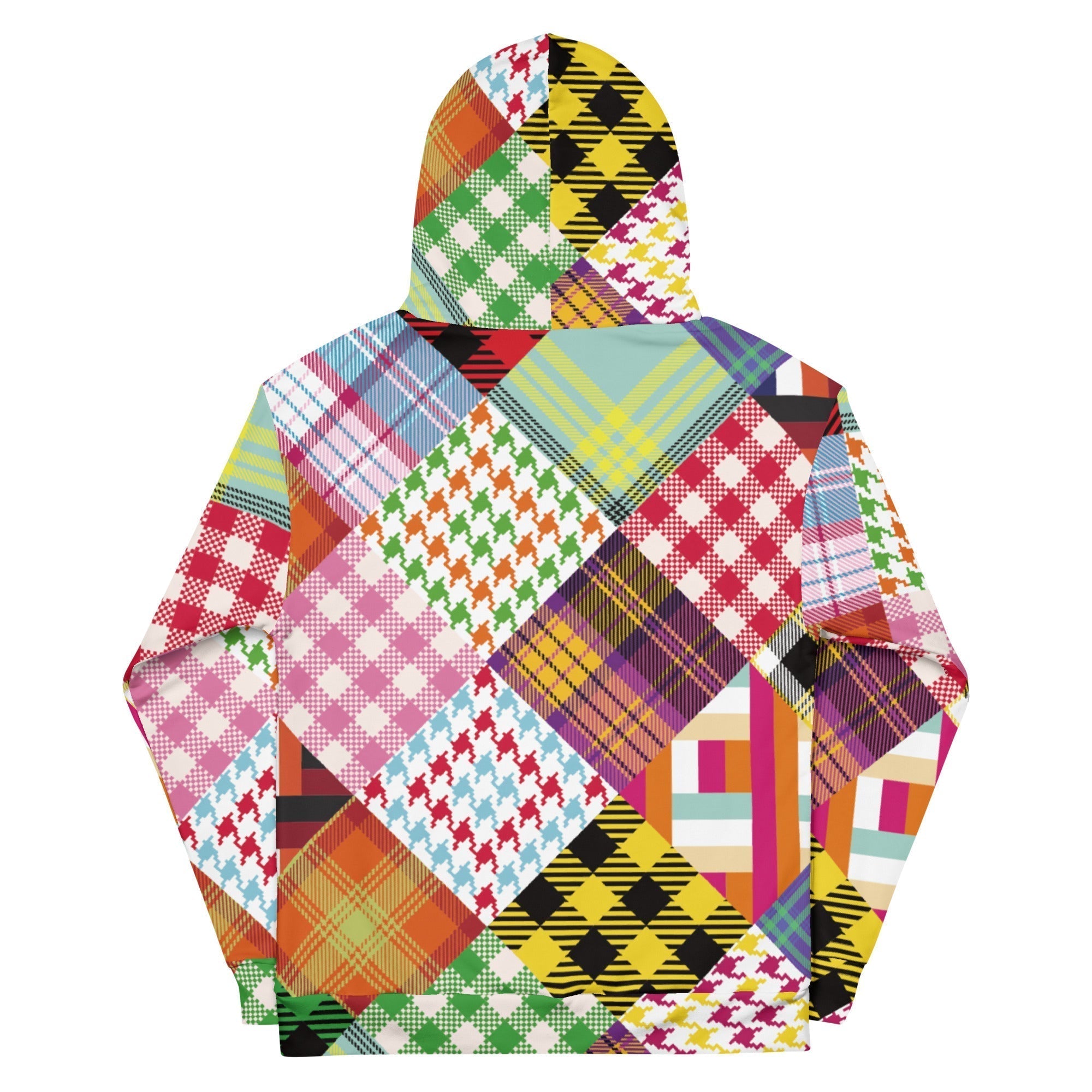 Unisex All-Over Print Hoodie - Knitted Patchwork Design Pattern - GRAPHIC T-SHIRTS