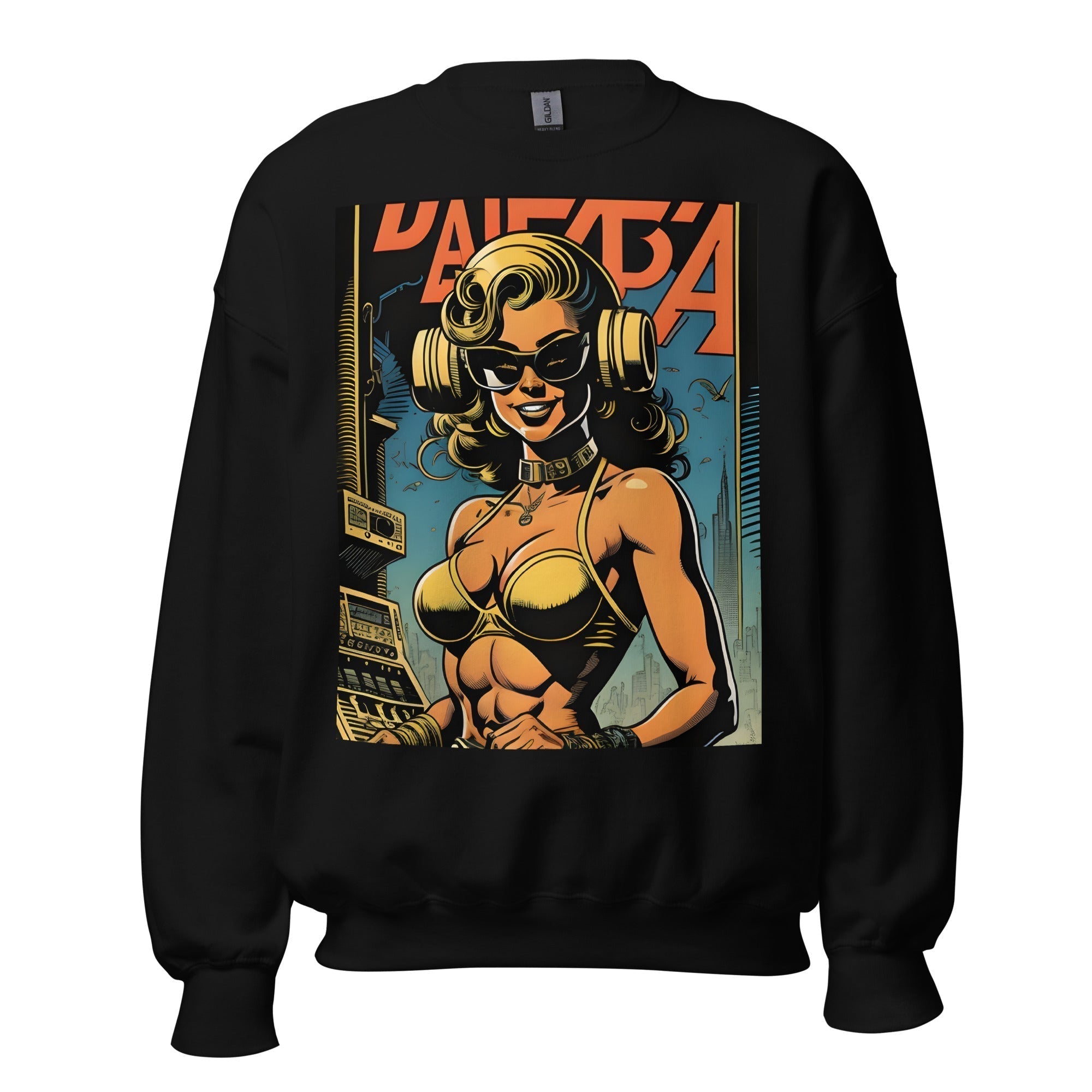 Unisex Crew Neck Sweatshirt - Ibiza Night Club Heroes Comic Series v.16 - GRAPHIC T-SHIRTS