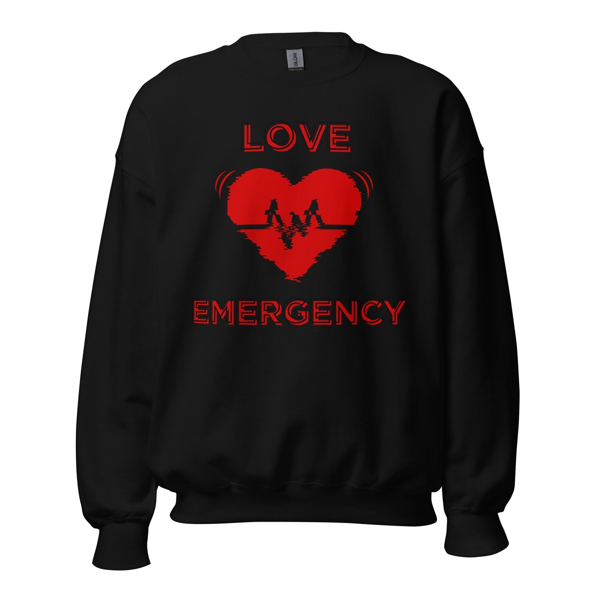 Unisex Crew Neck Sweatshirt - Love Emergency - GRAPHIC T-SHIRTS