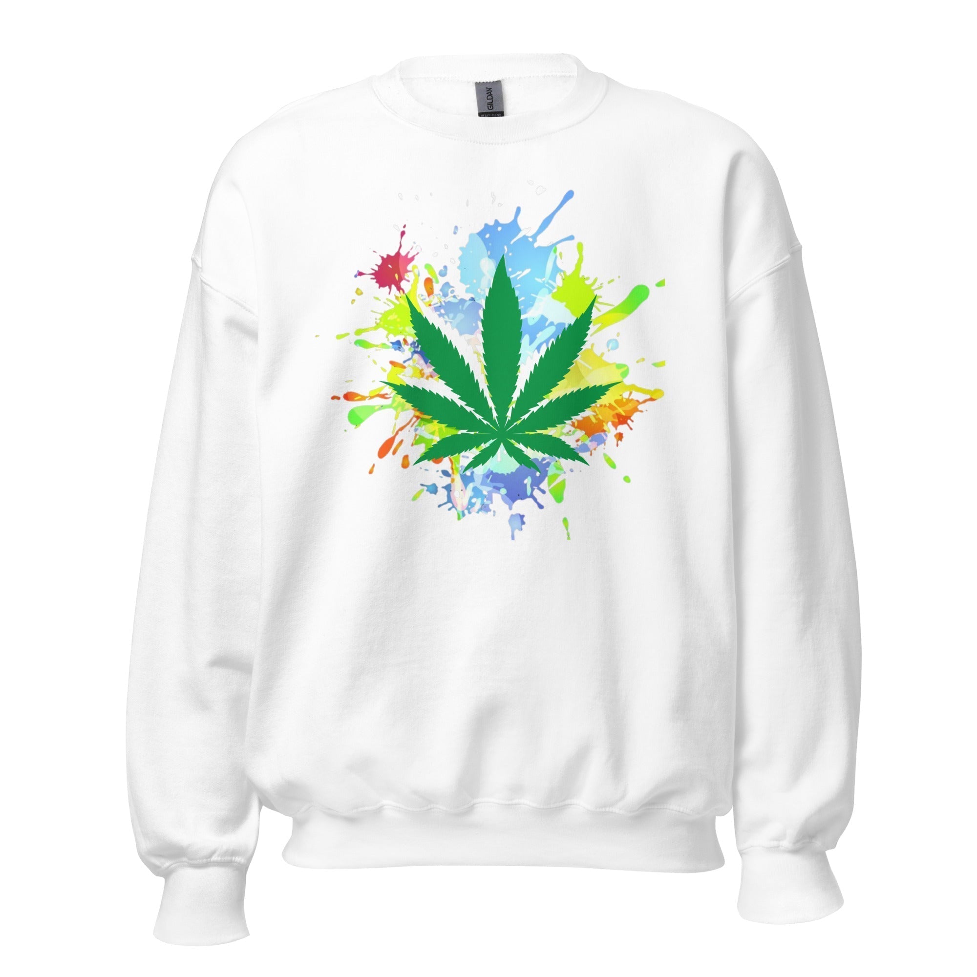 Unisex Crew Neck Sweatshirt - Marijuana - GRAPHIC T-SHIRTS