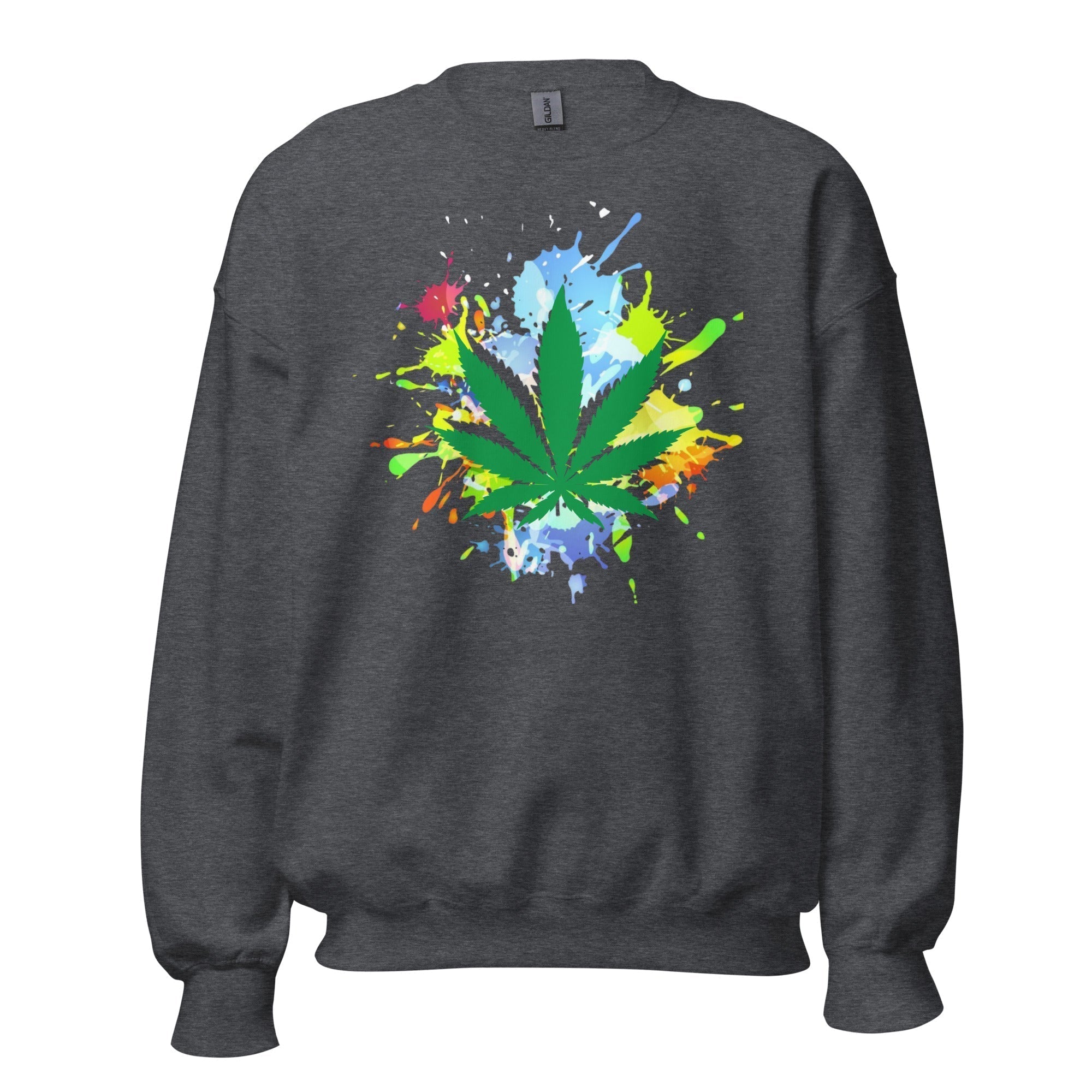 Unisex Crew Neck Sweatshirt - Marijuana - GRAPHIC T-SHIRTS