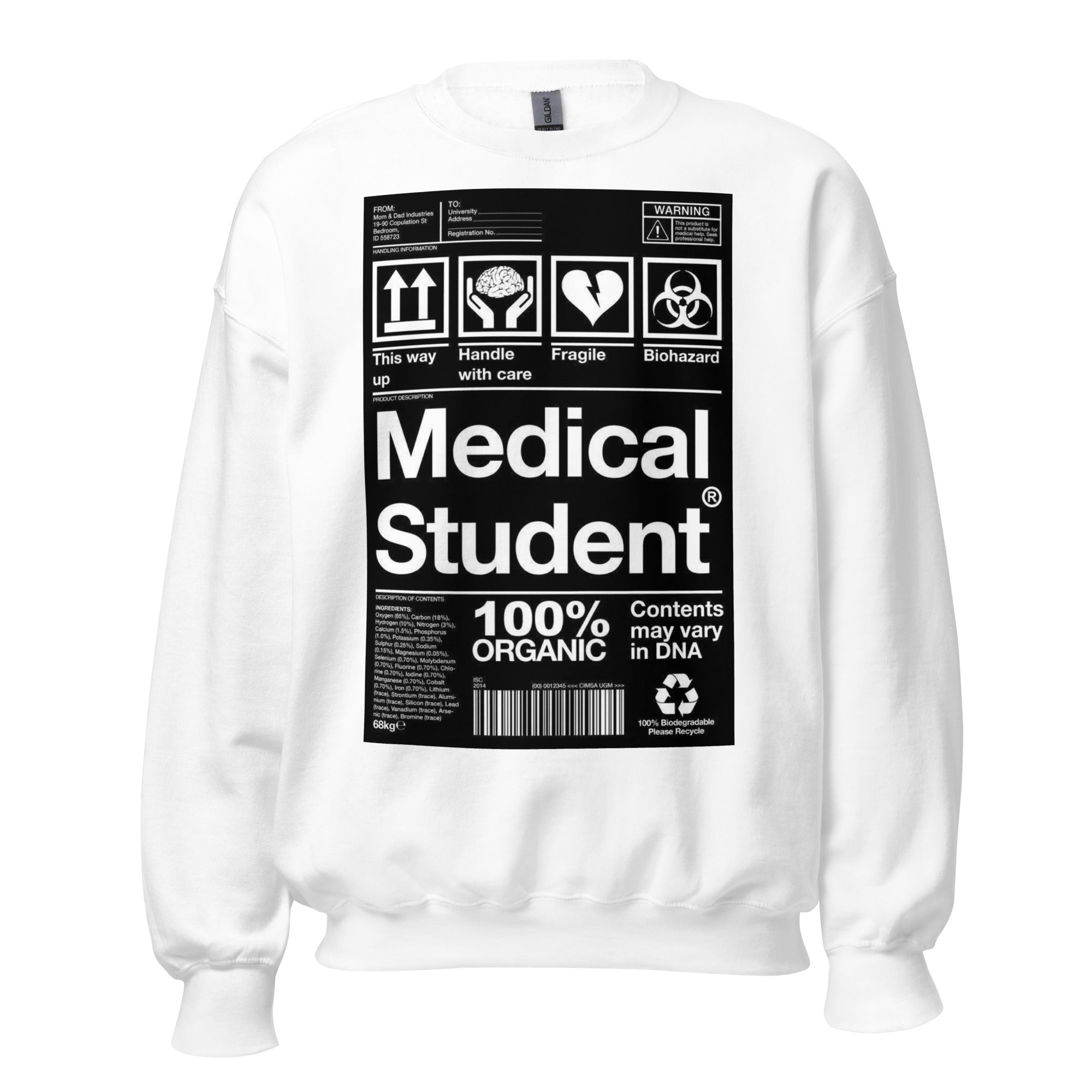 Unisex Crew Neck Sweatshirt - Medical Student - GRAPHIC T-SHIRTS