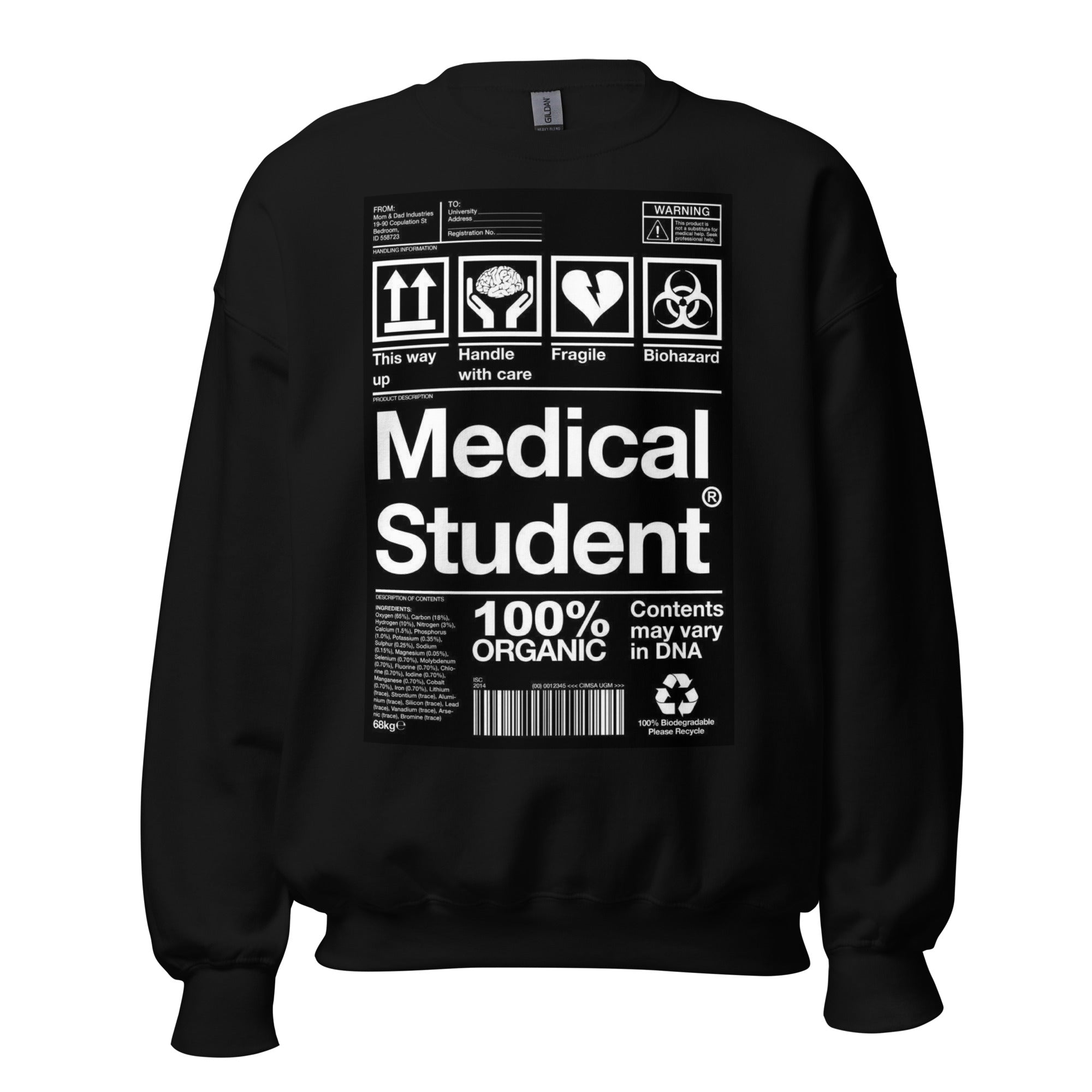Unisex Crew Neck Sweatshirt - Medical Student - GRAPHIC T-SHIRTS