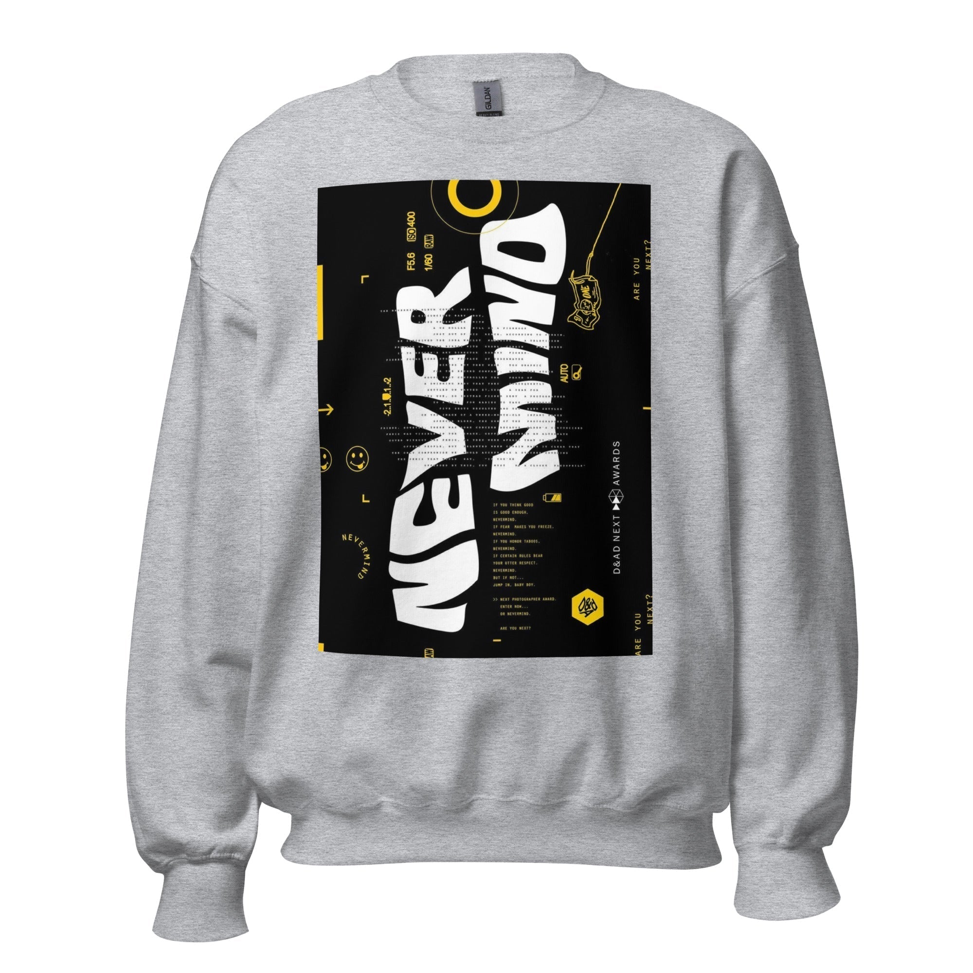 Unisex Crew Neck Sweatshirt - Never Mind - GRAPHIC T-SHIRTS