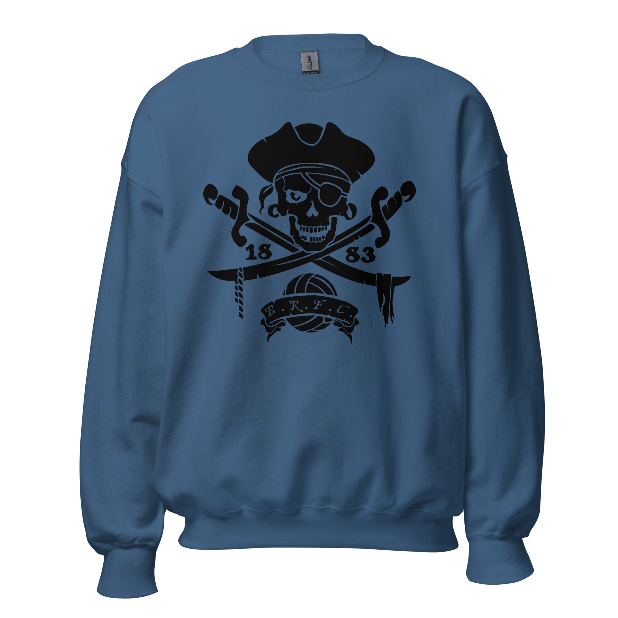 Unisex Crew Neck Sweatshirt - Pirate B.R.F.C. 1883 - GRAPHIC T-SHIRTS