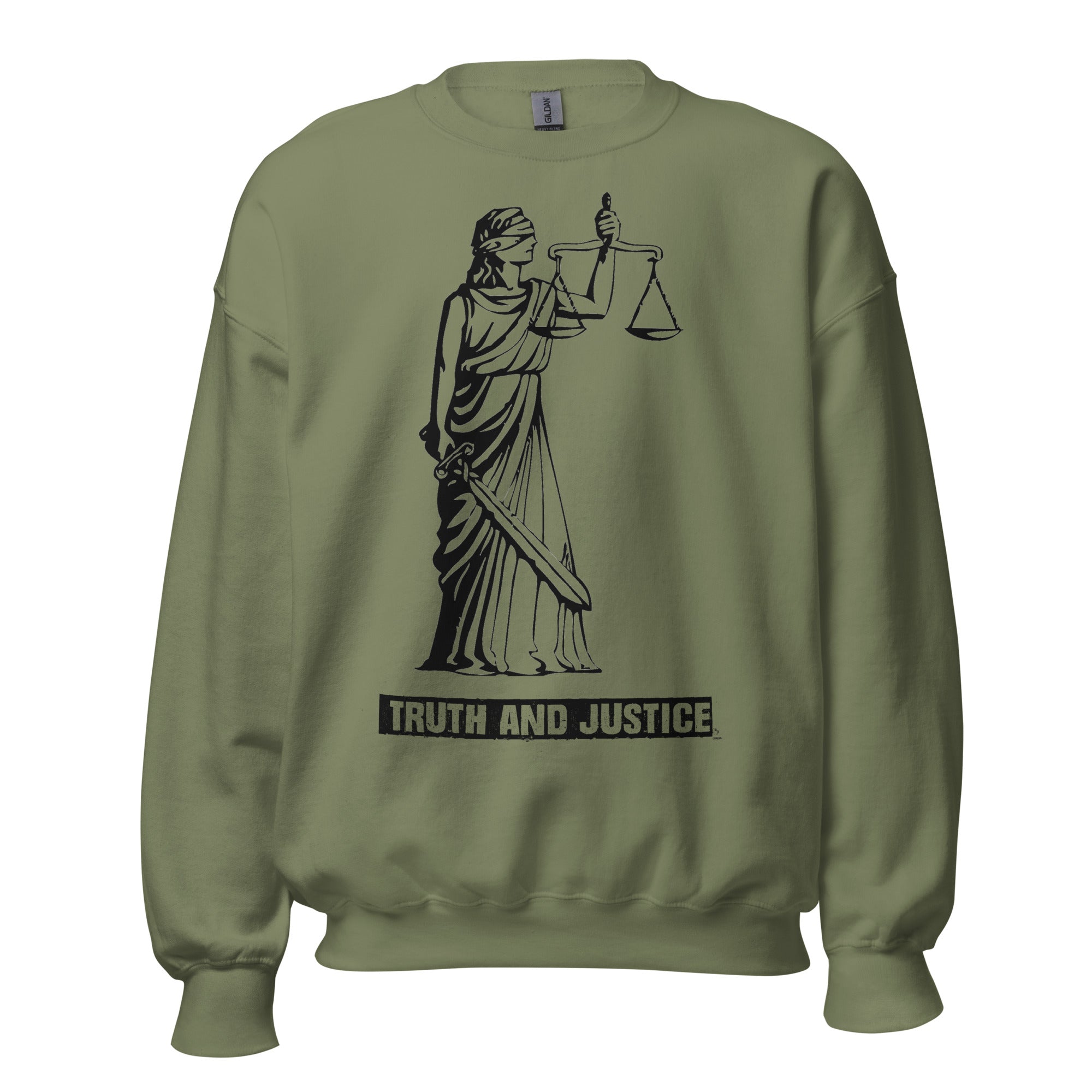 Unisex Crew Neck Sweatshirt - Truth And Justice - GRAPHIC T-SHIRTS