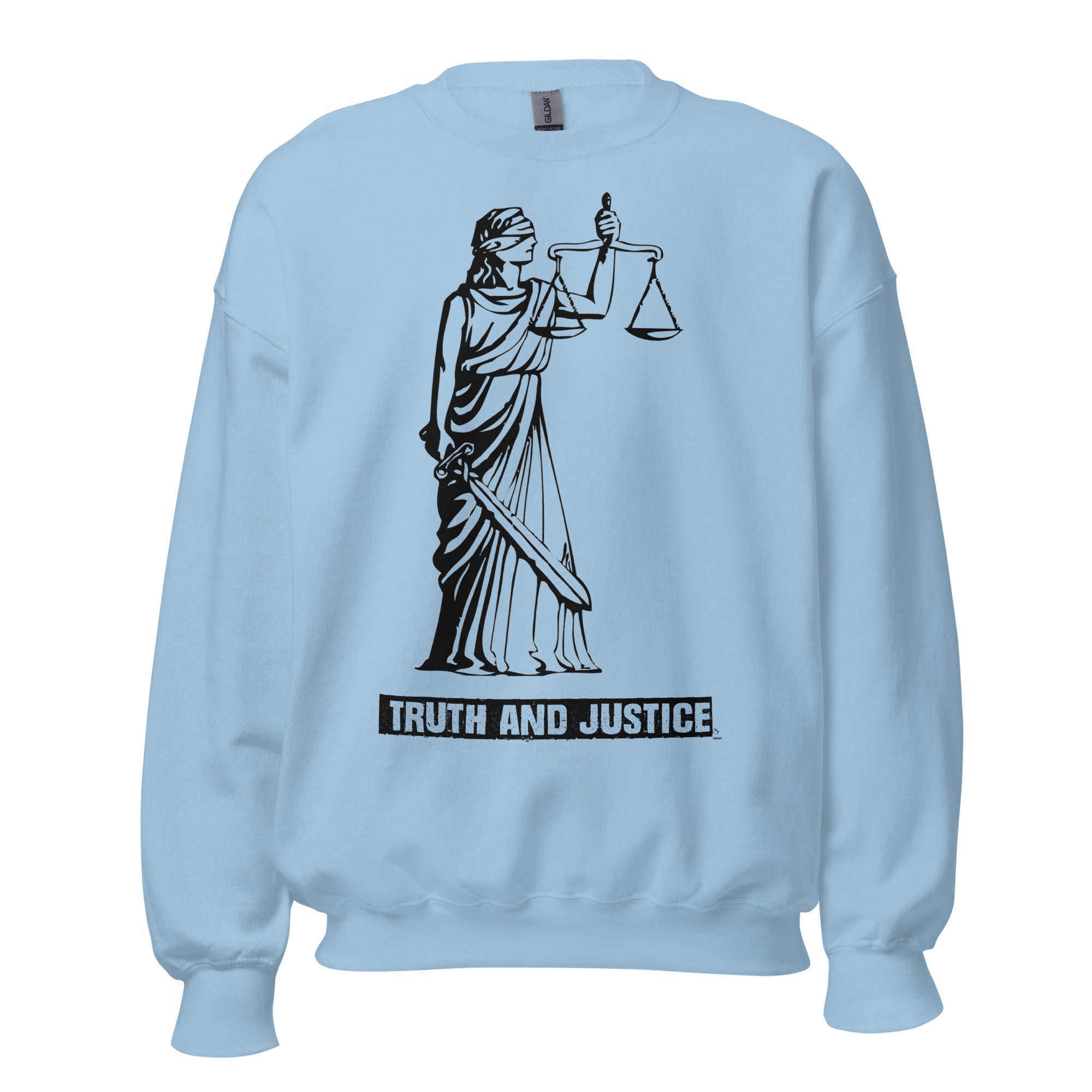 Unisex Crew Neck Sweatshirt - Truth And Justice - GRAPHIC T-SHIRTS