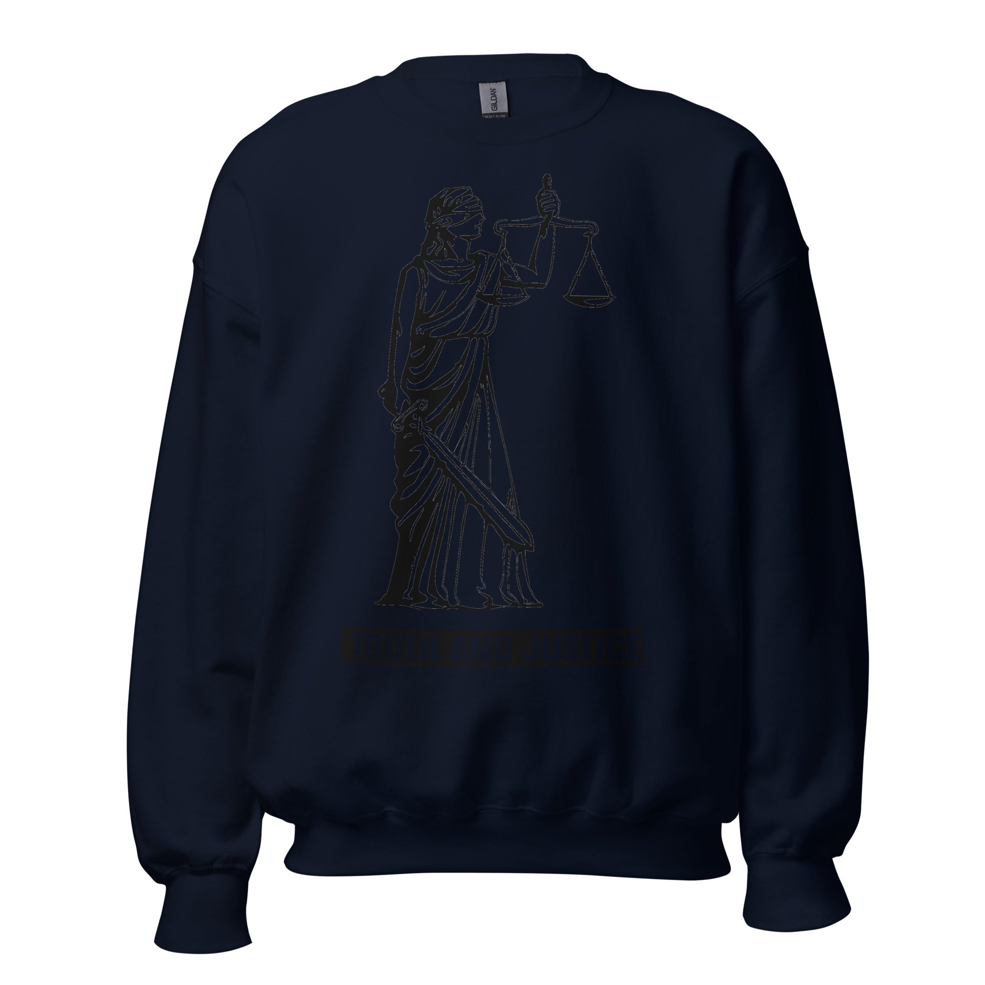 Unisex Crew Neck Sweatshirt - Truth And Justice - GRAPHIC T-SHIRTS