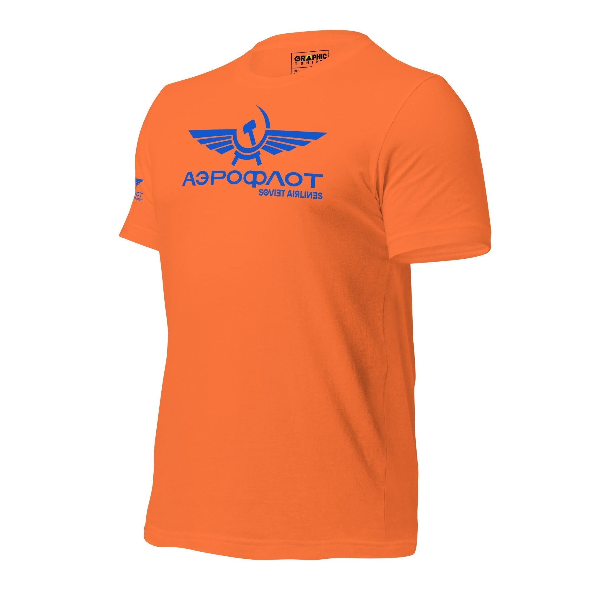 Unisex Crew Neck T-Shirt - Aeroflot Soviet Airlines v.7 - GRAPHIC T-SHIRTS