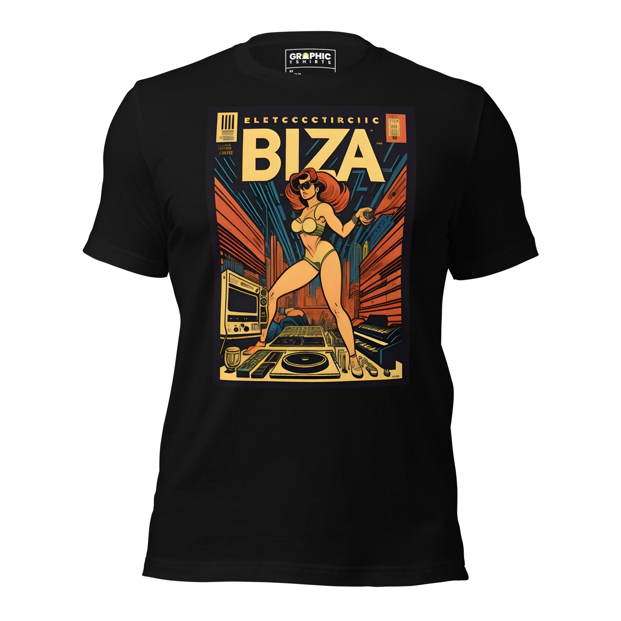 Unisex Crew Neck T-Shirt - Ibiza Night Club Heroes Comic Series v.1 - GRAPHIC T-SHIRTS