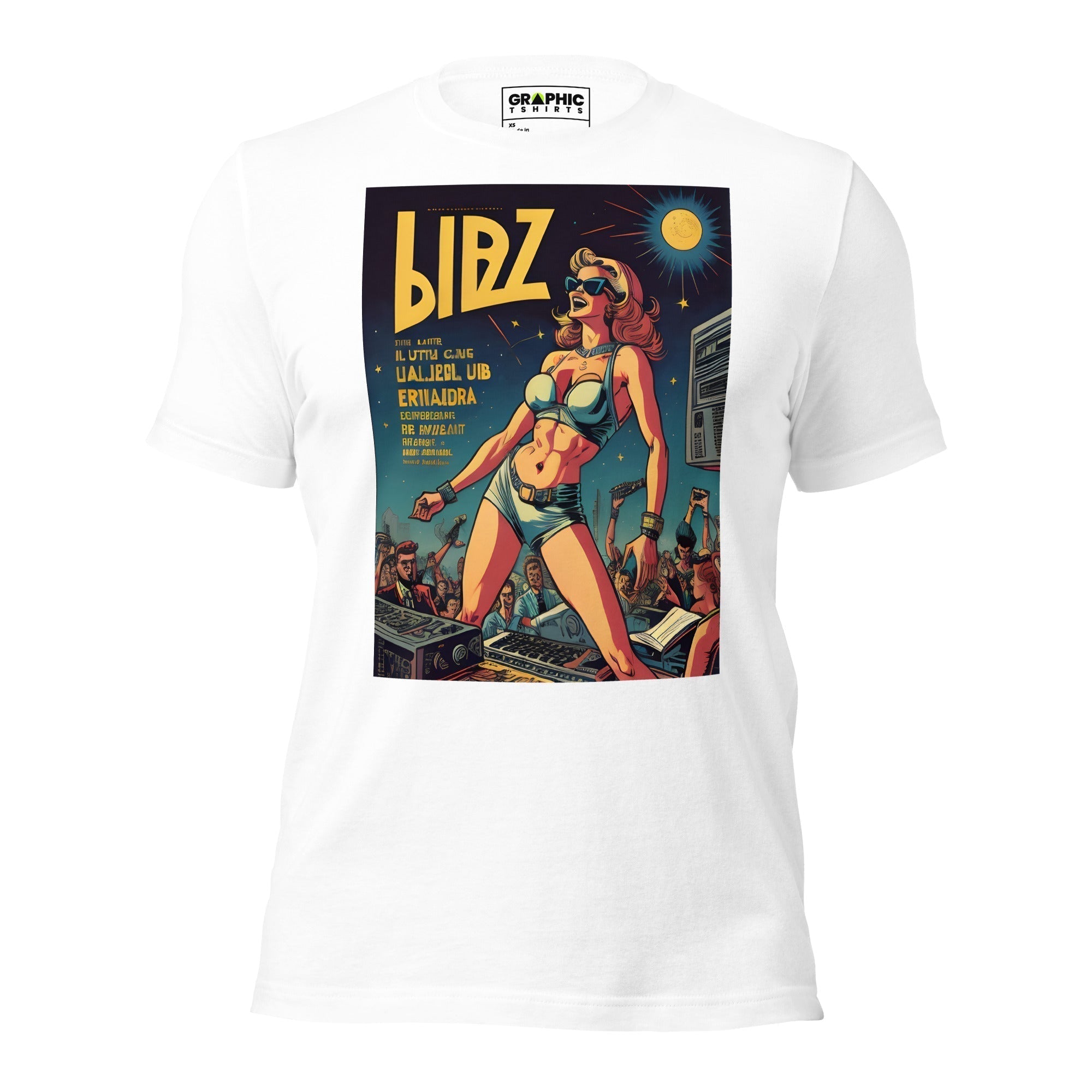 Unisex Crew Neck T-Shirt - Ibiza Night Club Heroes Comic Series v.30 - GRAPHIC T-SHIRTS