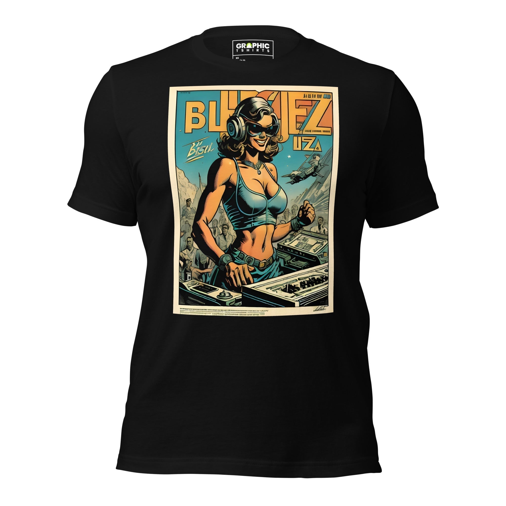 Unisex Crew Neck T-Shirt - Ibiza Night Club Heroes Comic Series v.33 - GRAPHIC T-SHIRTS