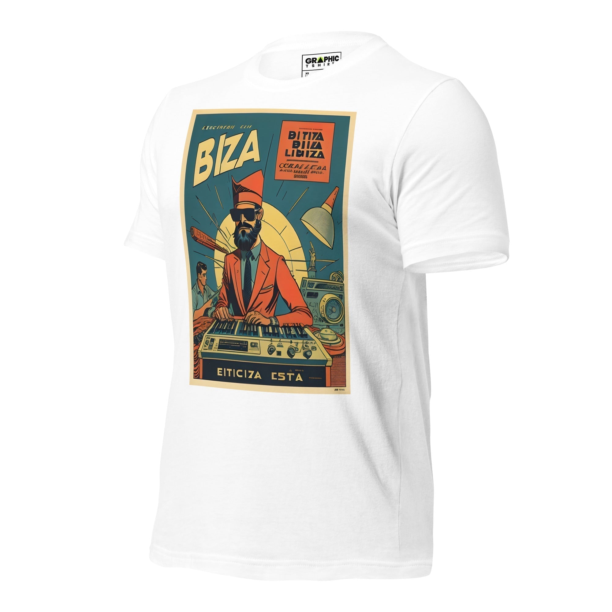 Unisex Crew Neck T-Shirt - Ibiza Night Club Heroes Comic Series v.47 - GRAPHIC T-SHIRTS