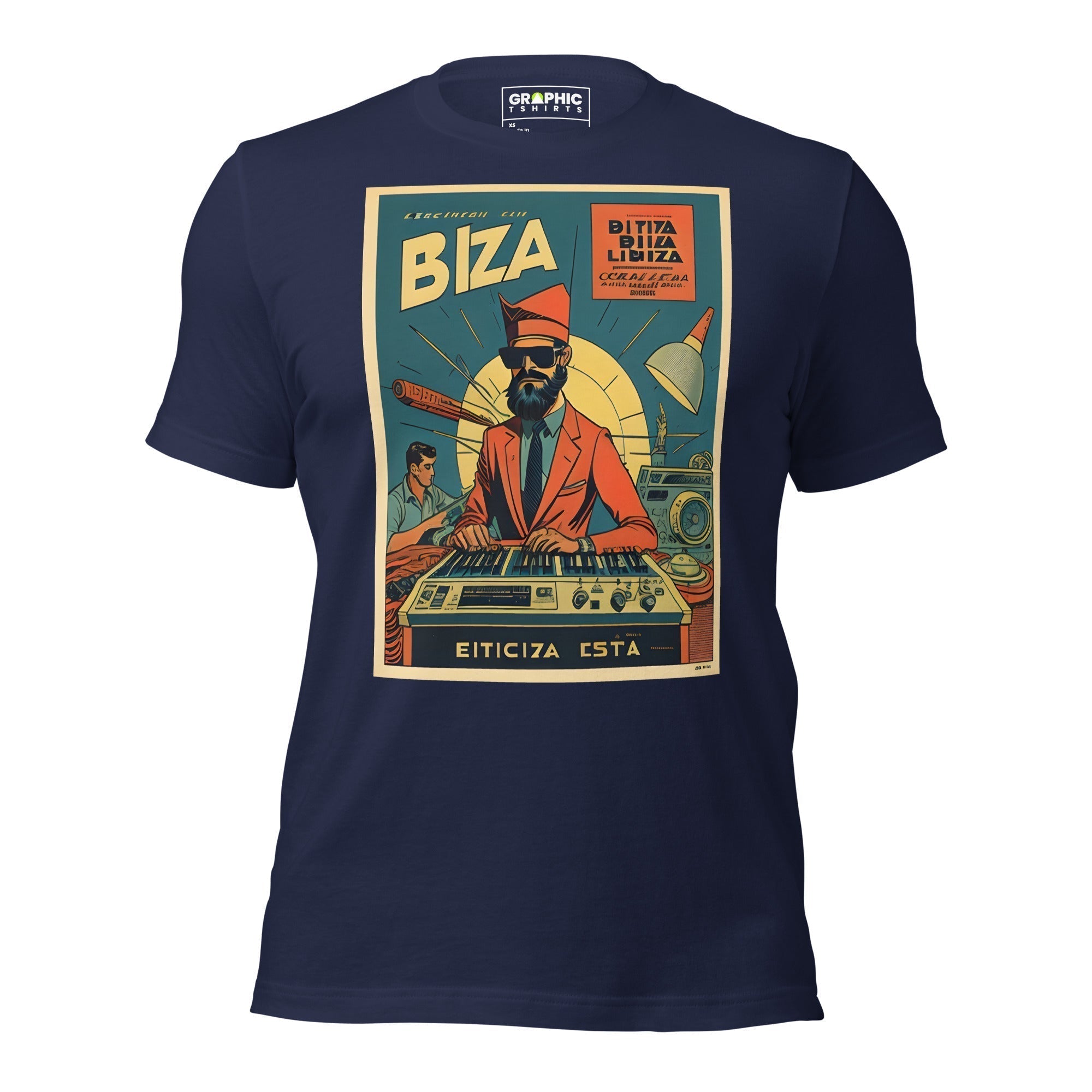 Unisex Crew Neck T-Shirt - Ibiza Night Club Heroes Comic Series v.47 - GRAPHIC T-SHIRTS