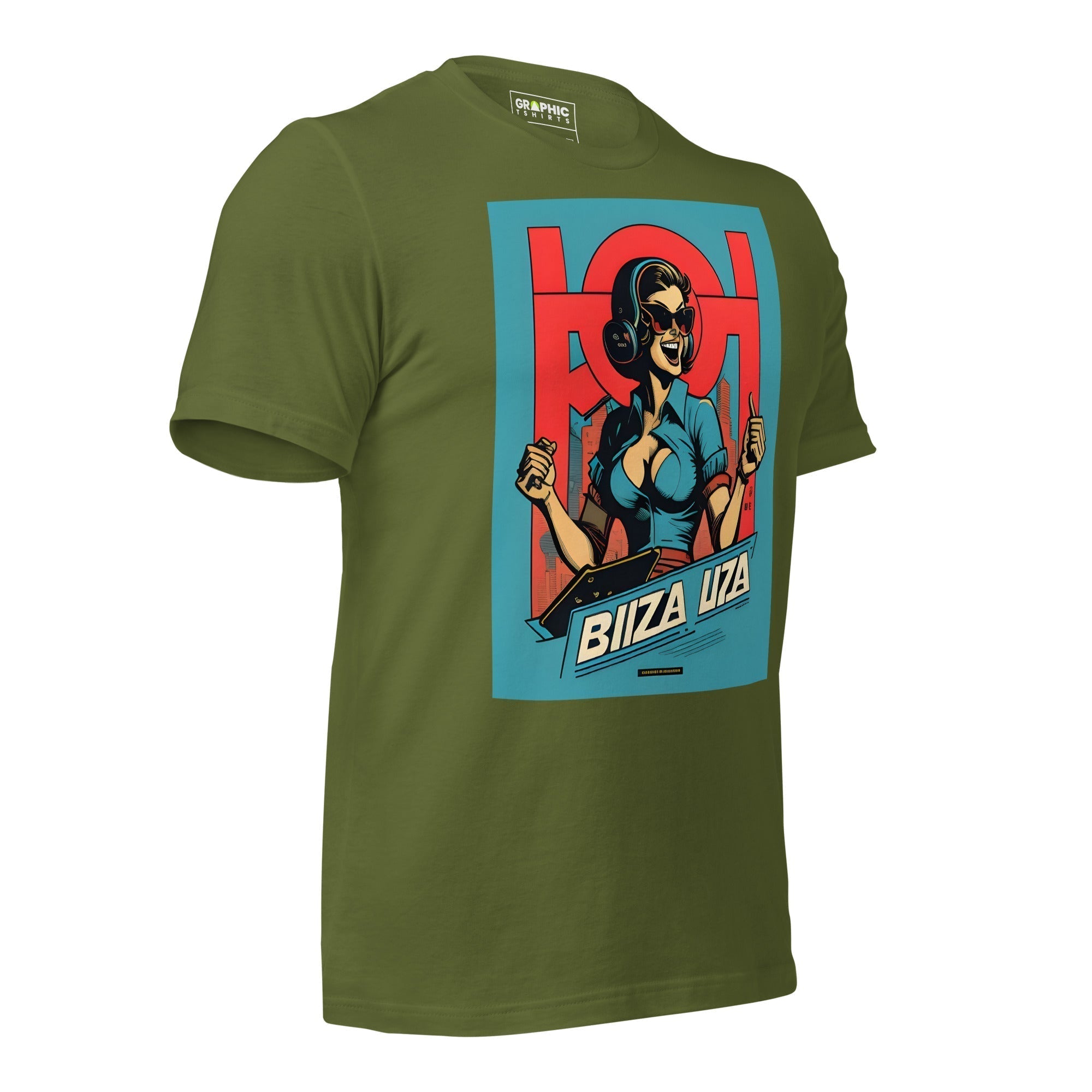 Unisex Crew Neck T-Shirt - Ibiza Night Club Heroes Comic Series v.8 - GRAPHIC T-SHIRTS