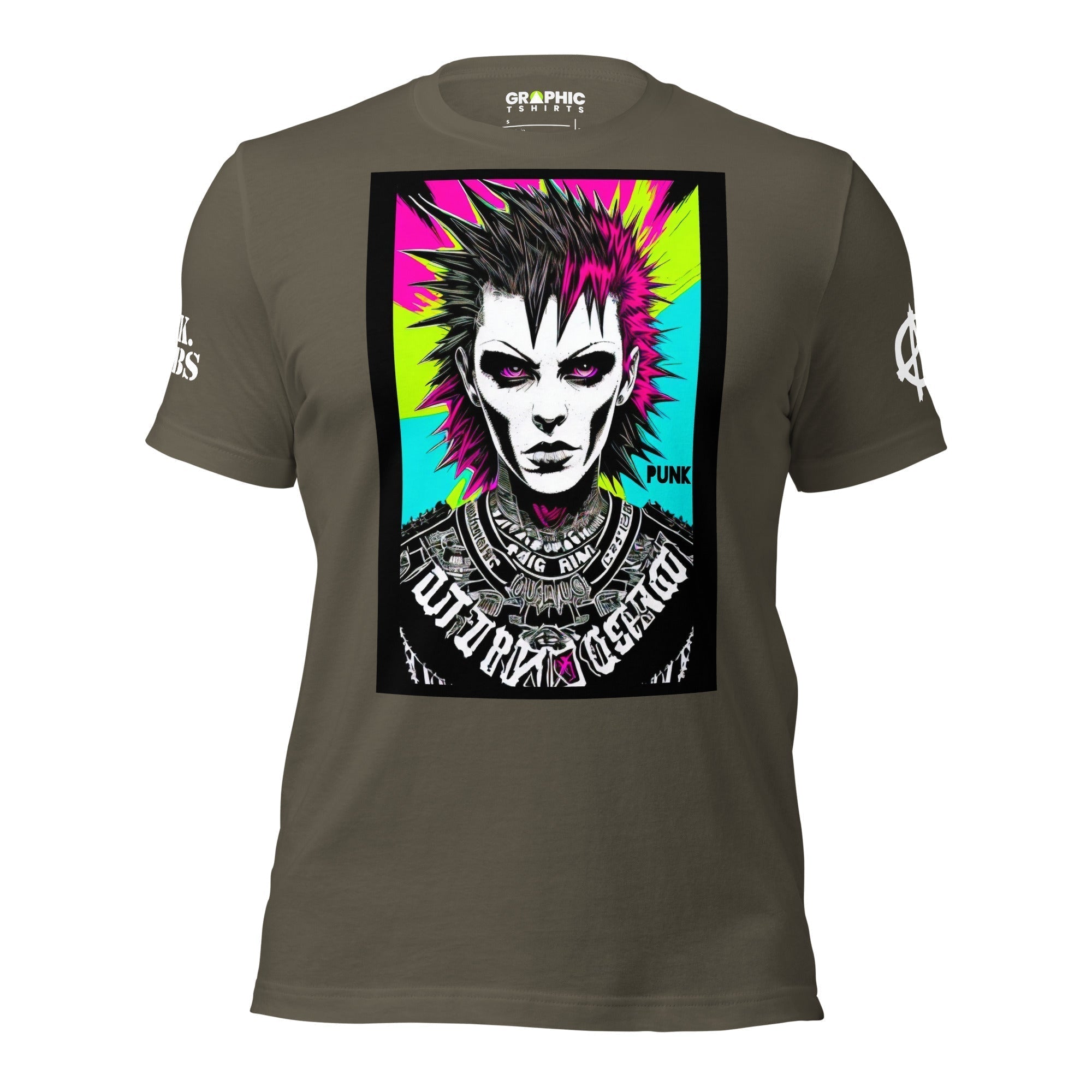 Unisex Crew Neck T-Shirt - Liberty Spikes Punk Rock - GRAPHIC T-SHIRTS