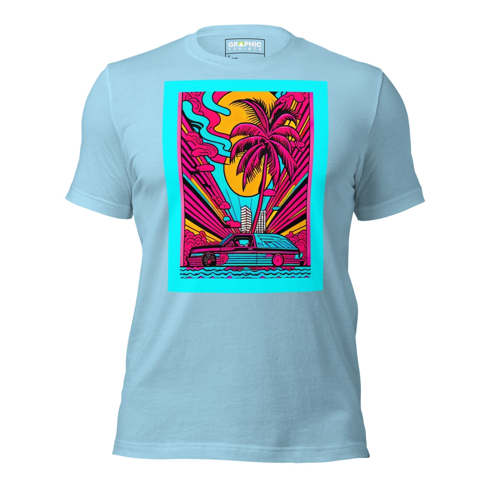 Unisex Crew Neck T-Shirt - Miami Heatwave Series v.15 - GRAPHIC T-SHIRTS