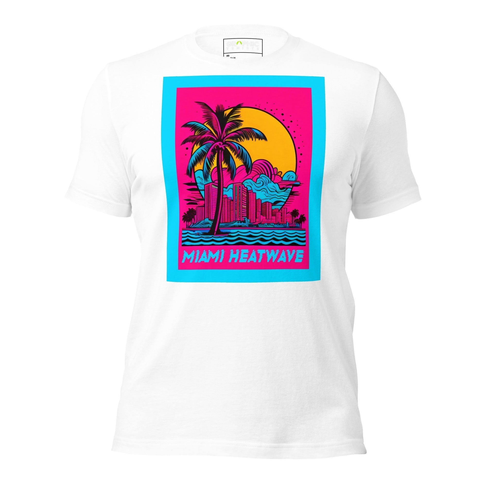 Unisex Crew Neck T-Shirt - Miami Heatwave Series v.17 - GRAPHIC T-SHIRTS