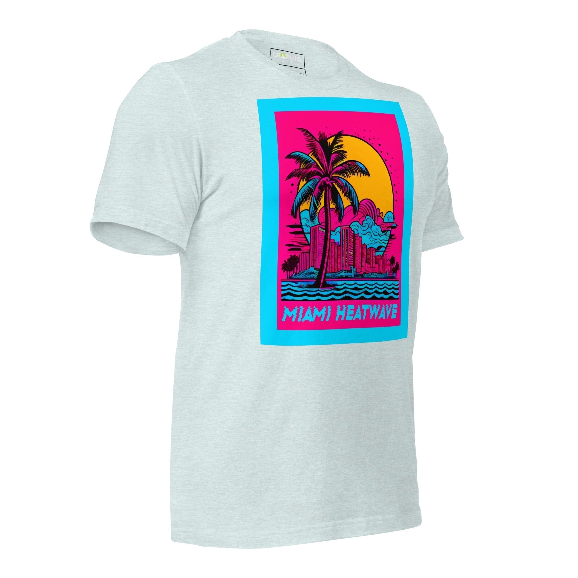 Unisex Crew Neck T-Shirt - Miami Heatwave Series v.17 - GRAPHIC T-SHIRTS