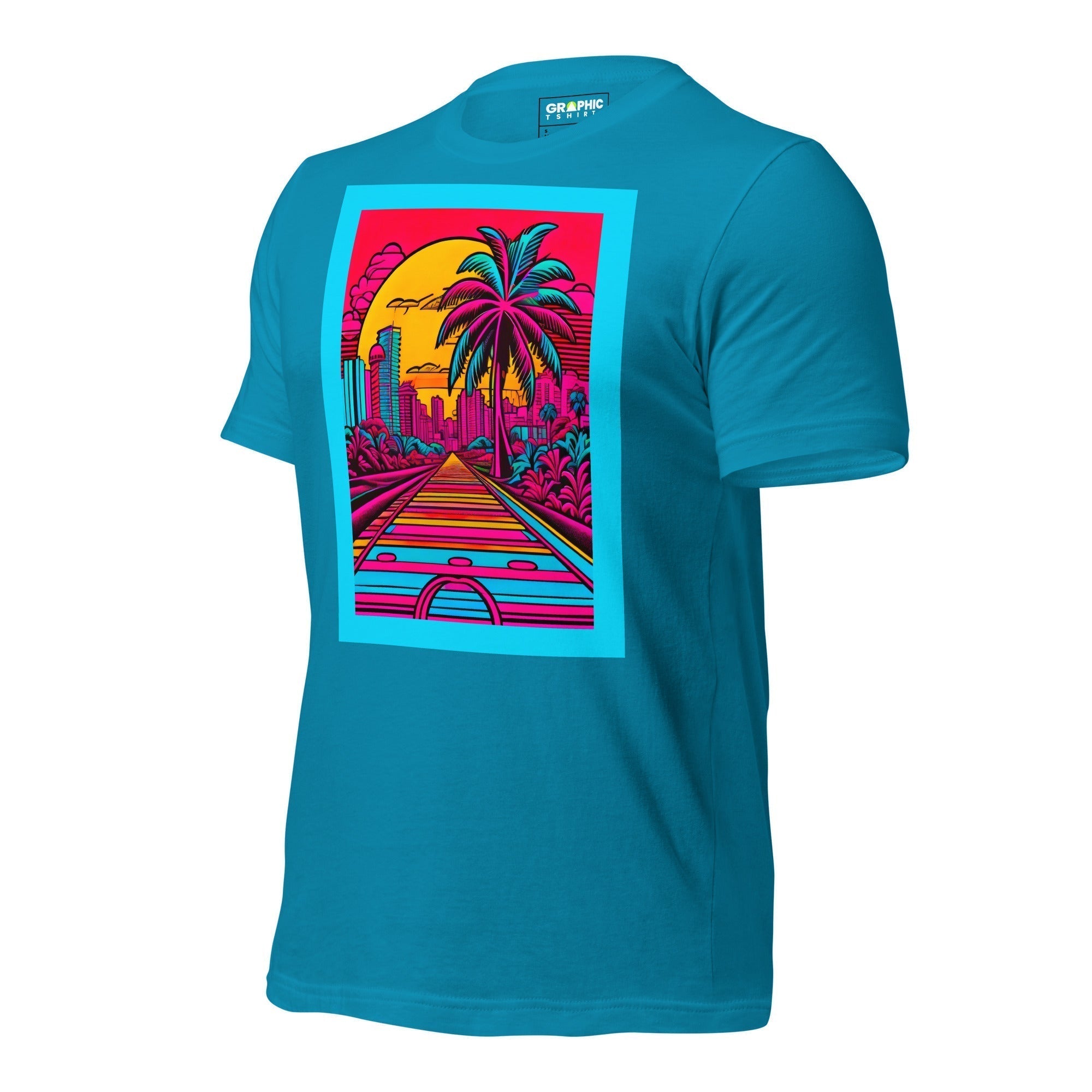 Unisex Crew Neck T-Shirt - Miami Heatwave Series v.22 - GRAPHIC T-SHIRTS