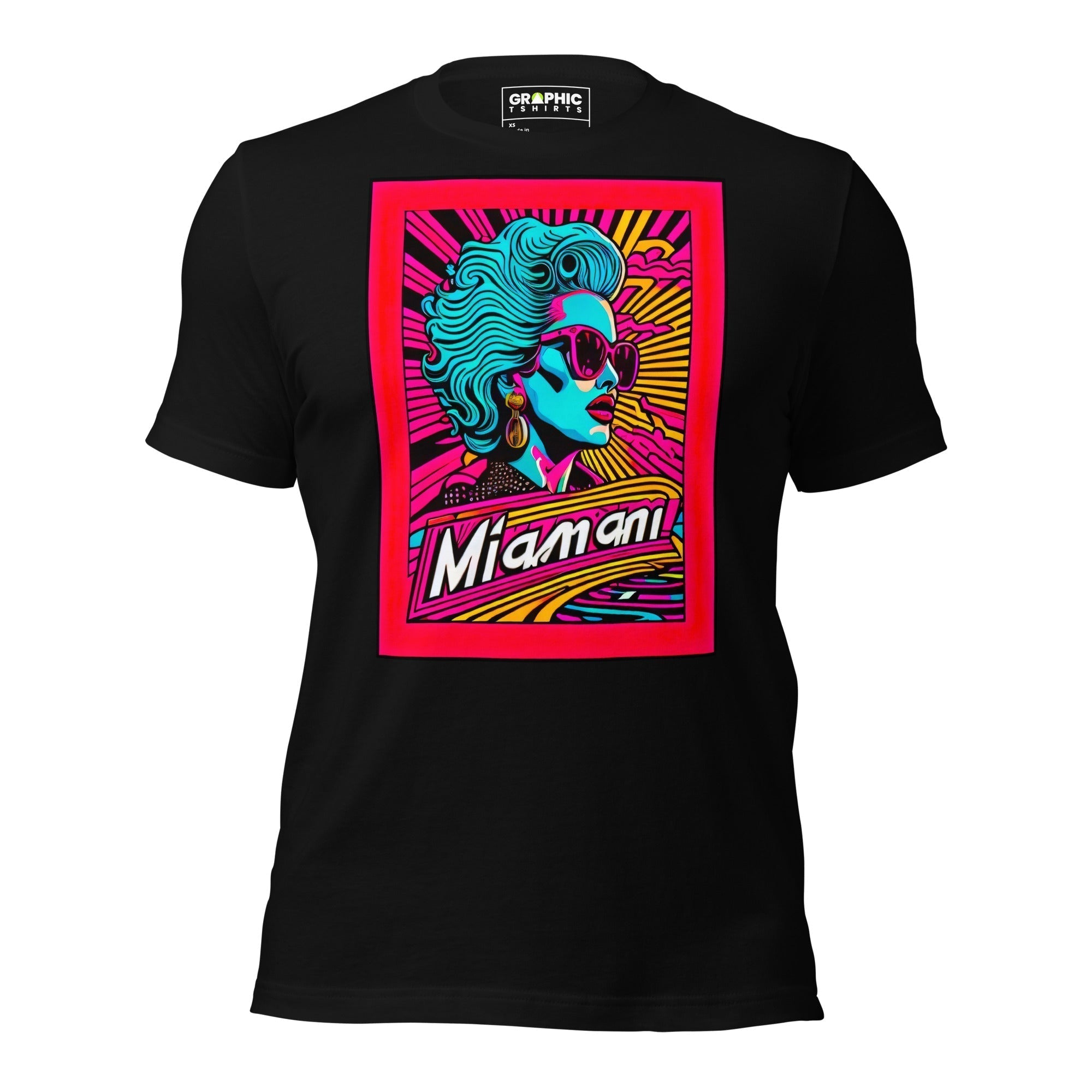 Unisex Crew Neck T-Shirt - Miami Heatwave Series v.24 - GRAPHIC T-SHIRTS