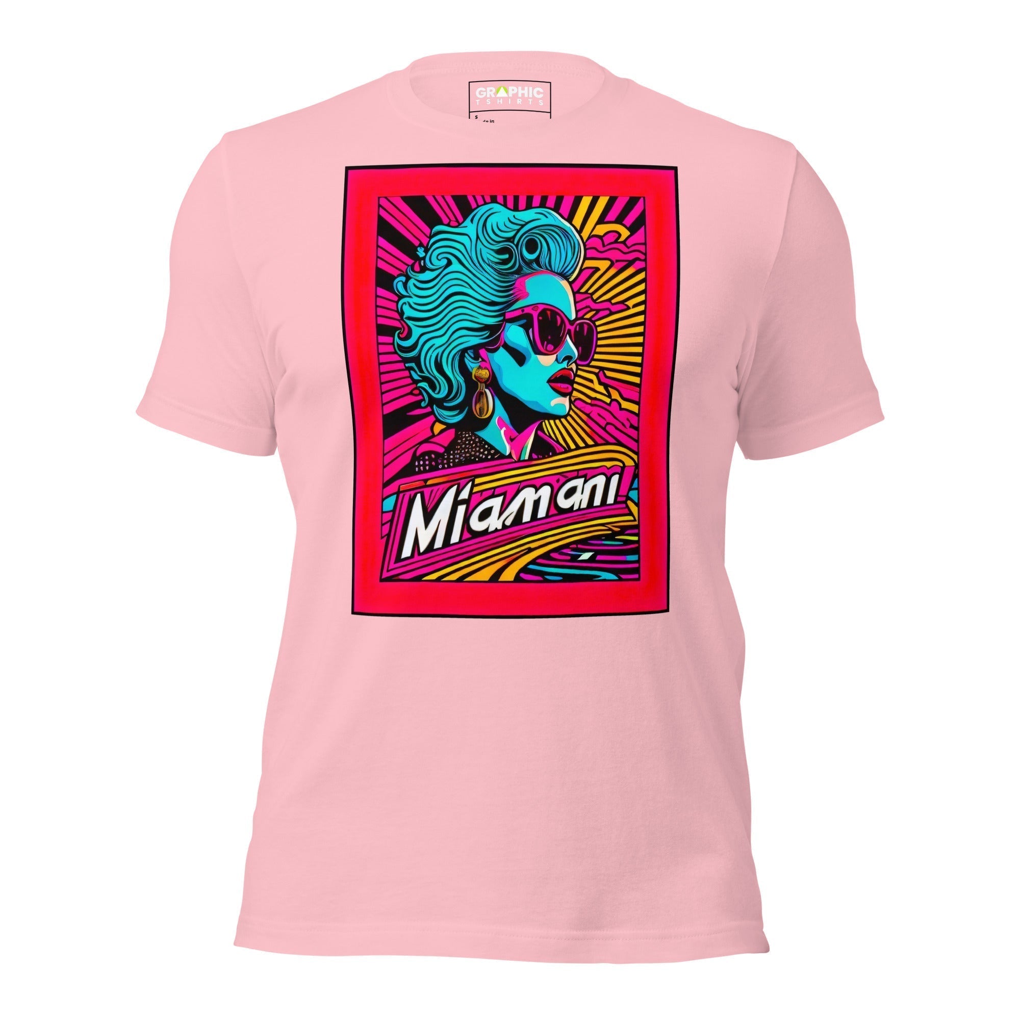 Unisex Crew Neck T-Shirt - Miami Heatwave Series v.24 - GRAPHIC T-SHIRTS
