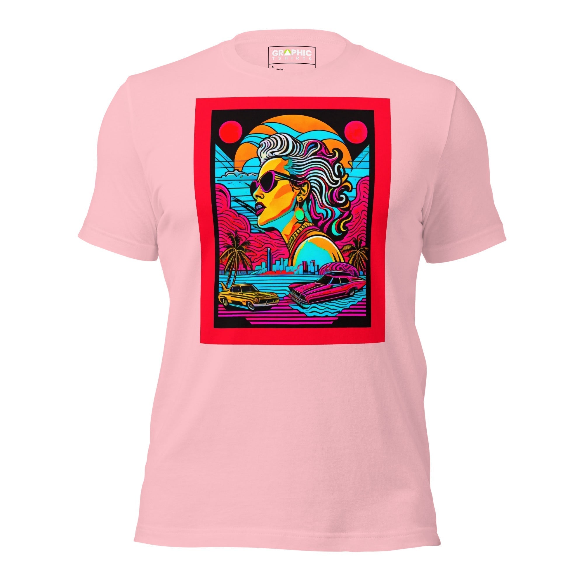 Unisex Crew Neck T-Shirt - Miami Heatwave Series v.7 - GRAPHIC T-SHIRTS