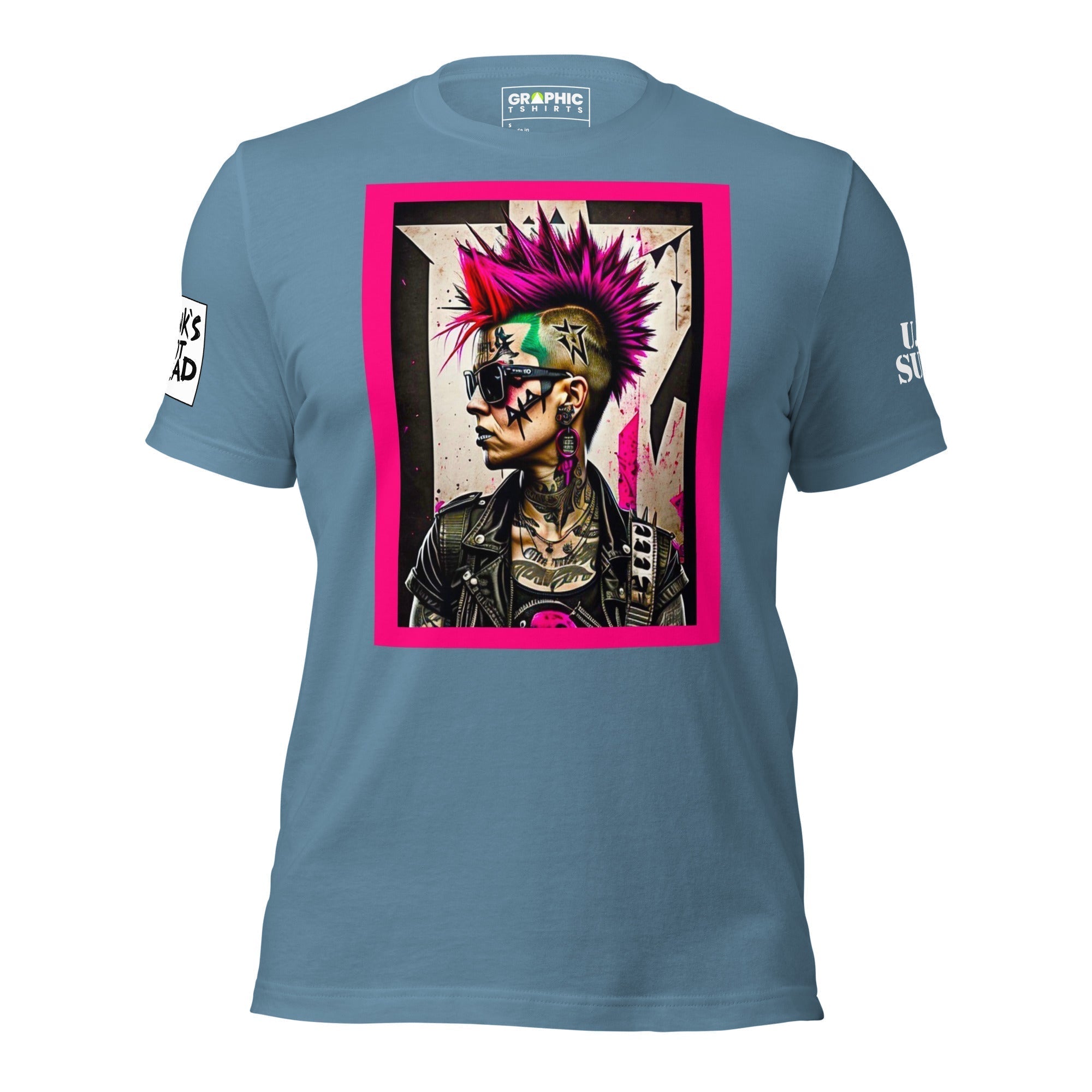 Unisex Crew Neck T-Shirt - Punk Rock Series Sector 10 - GRAPHIC T-SHIRTS