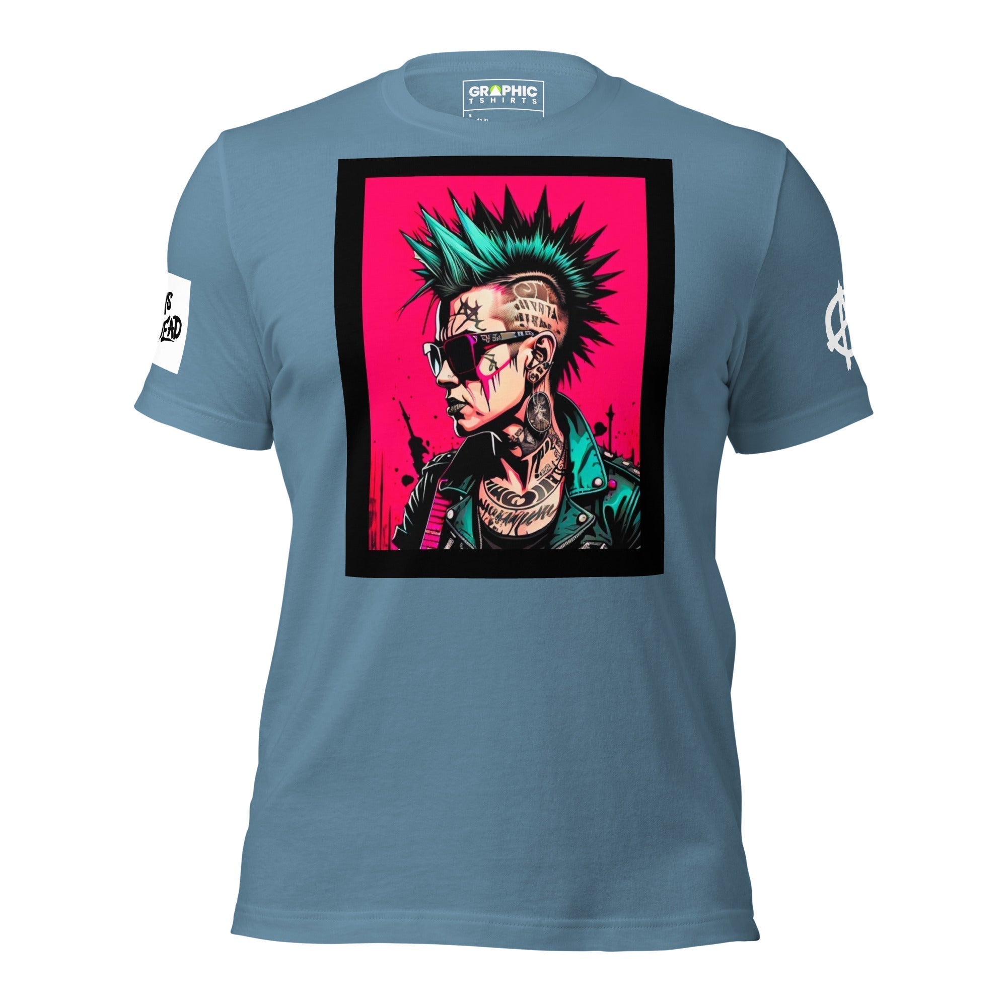 Unisex Crew Neck T-Shirt - Punk Rock Series Sector 15 - GRAPHIC T-SHIRTS
