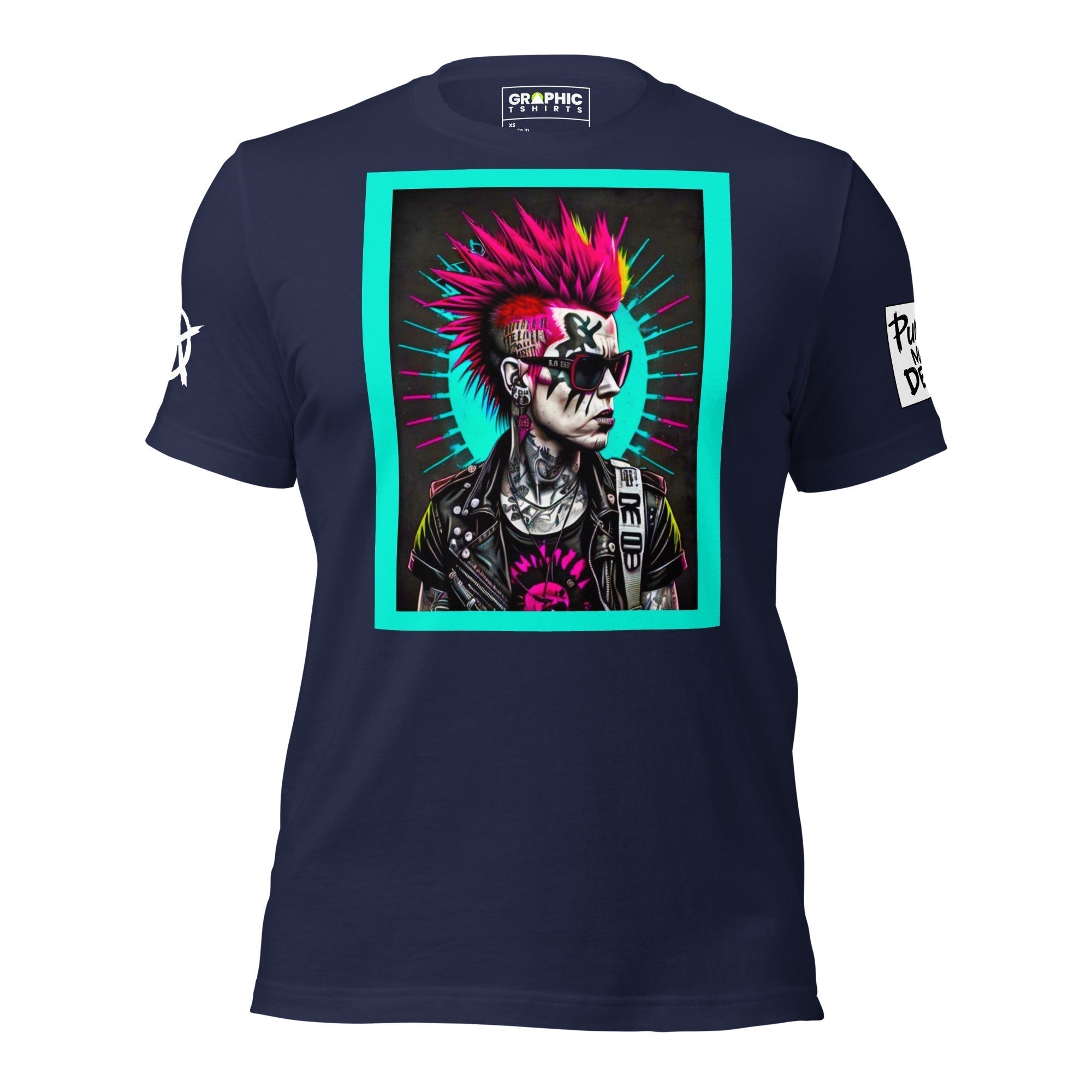 Unisex Crew Neck T-Shirt - Punk Rock Series Sector 17 - GRAPHIC T-SHIRTS