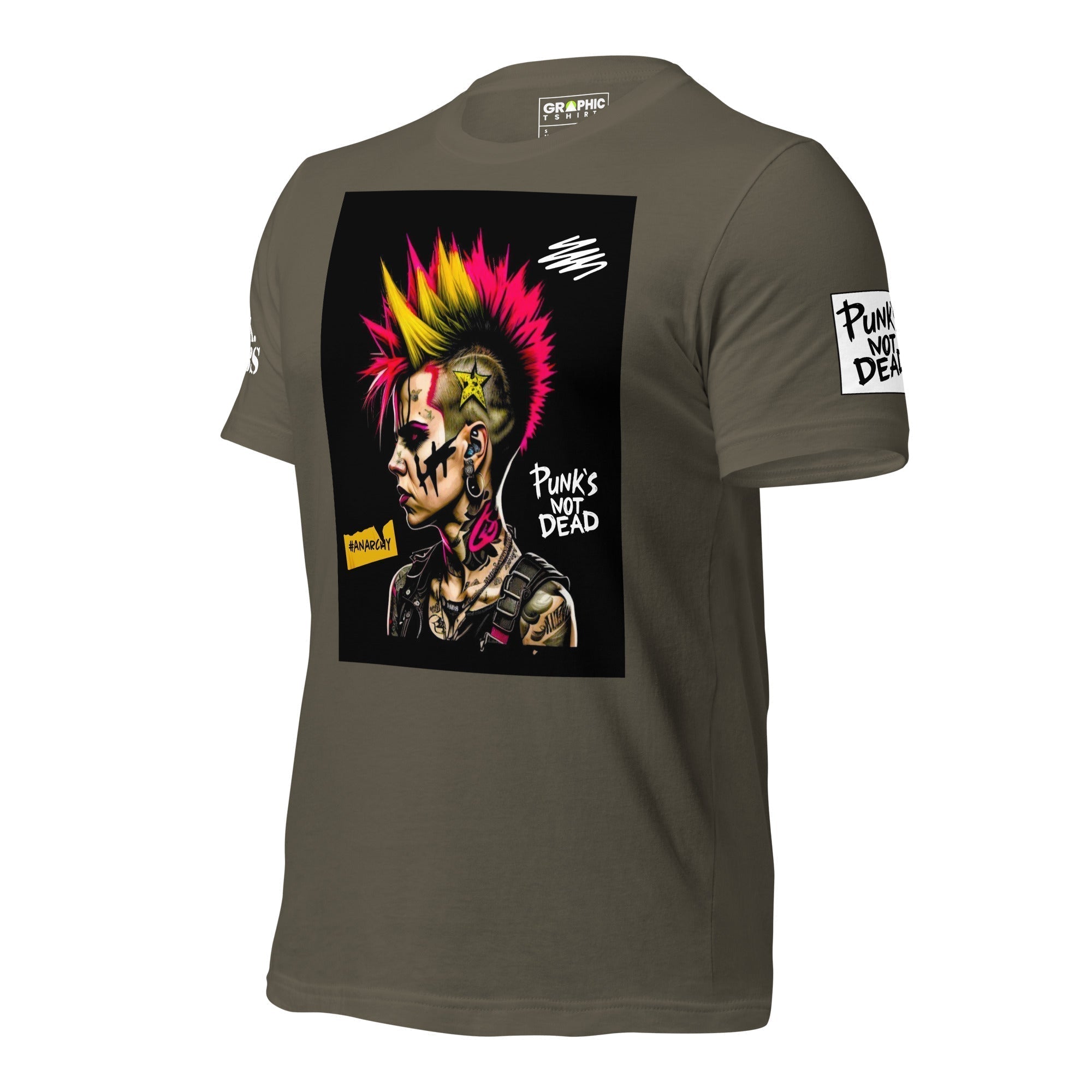 Unisex Crew Neck T-Shirt - Punk Rock Series Sector 2 - GRAPHIC T-SHIRTS