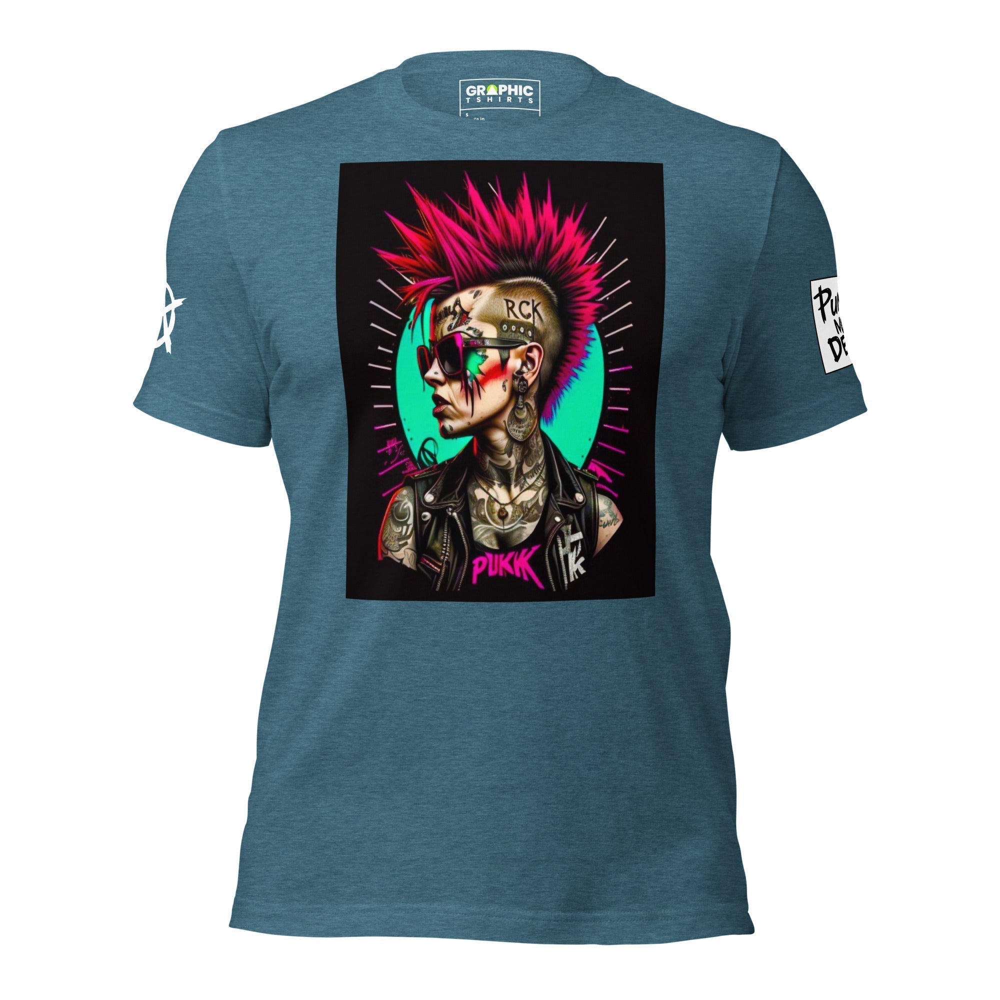 Unisex Crew Neck T-Shirt - Punk Rock Series Sector 21 - GRAPHIC T-SHIRTS