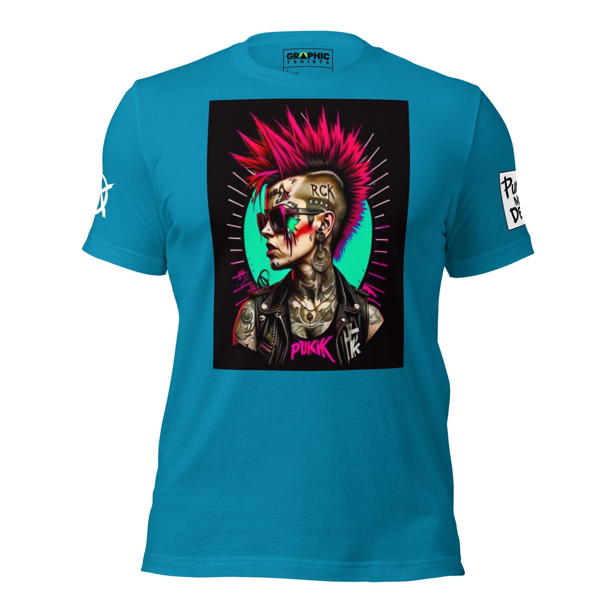 Unisex Crew Neck T-Shirt - Punk Rock Series Sector 21 - GRAPHIC T-SHIRTS