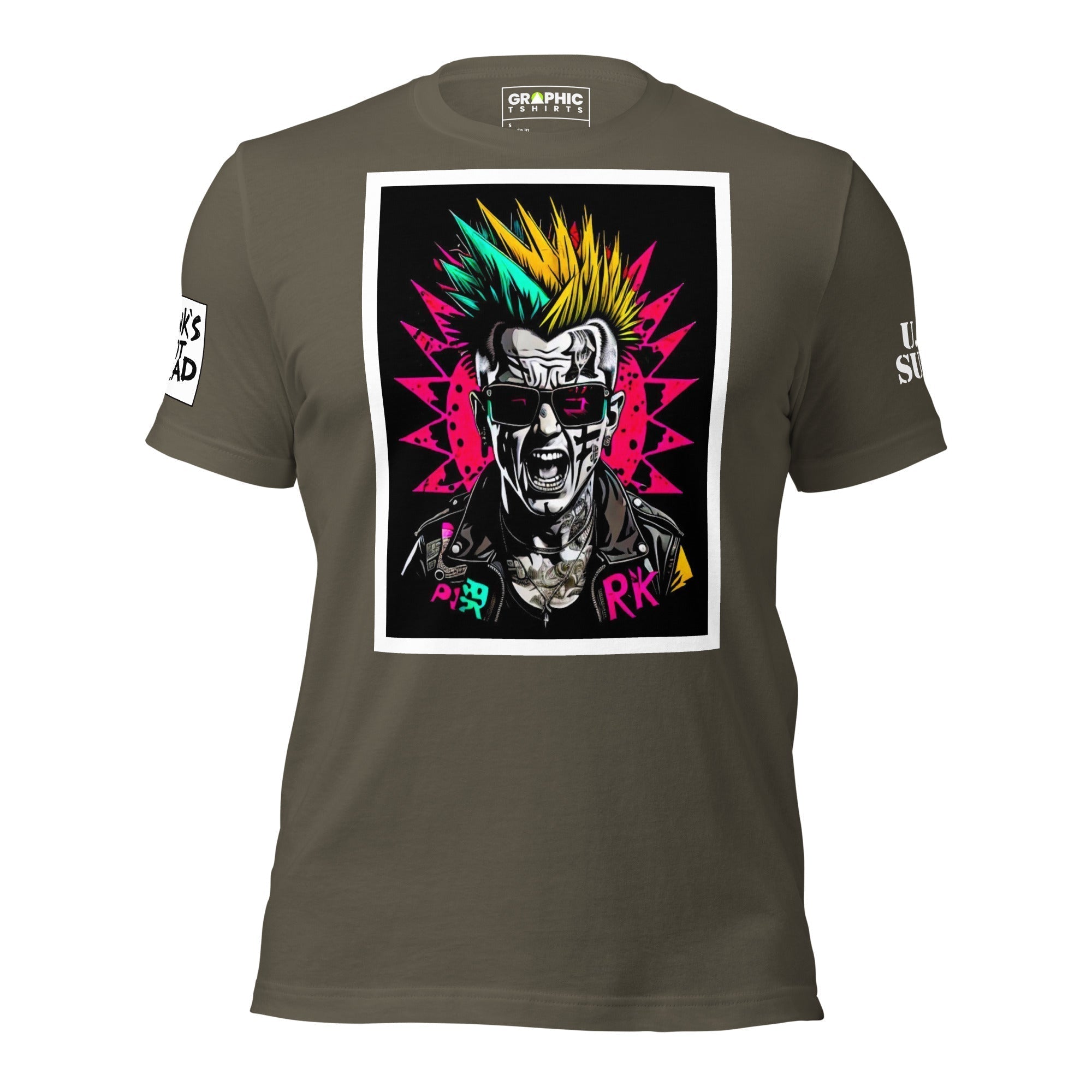 Unisex Crew Neck T-Shirt - Punk Rock Series Sector 4 - GRAPHIC T-SHIRTS