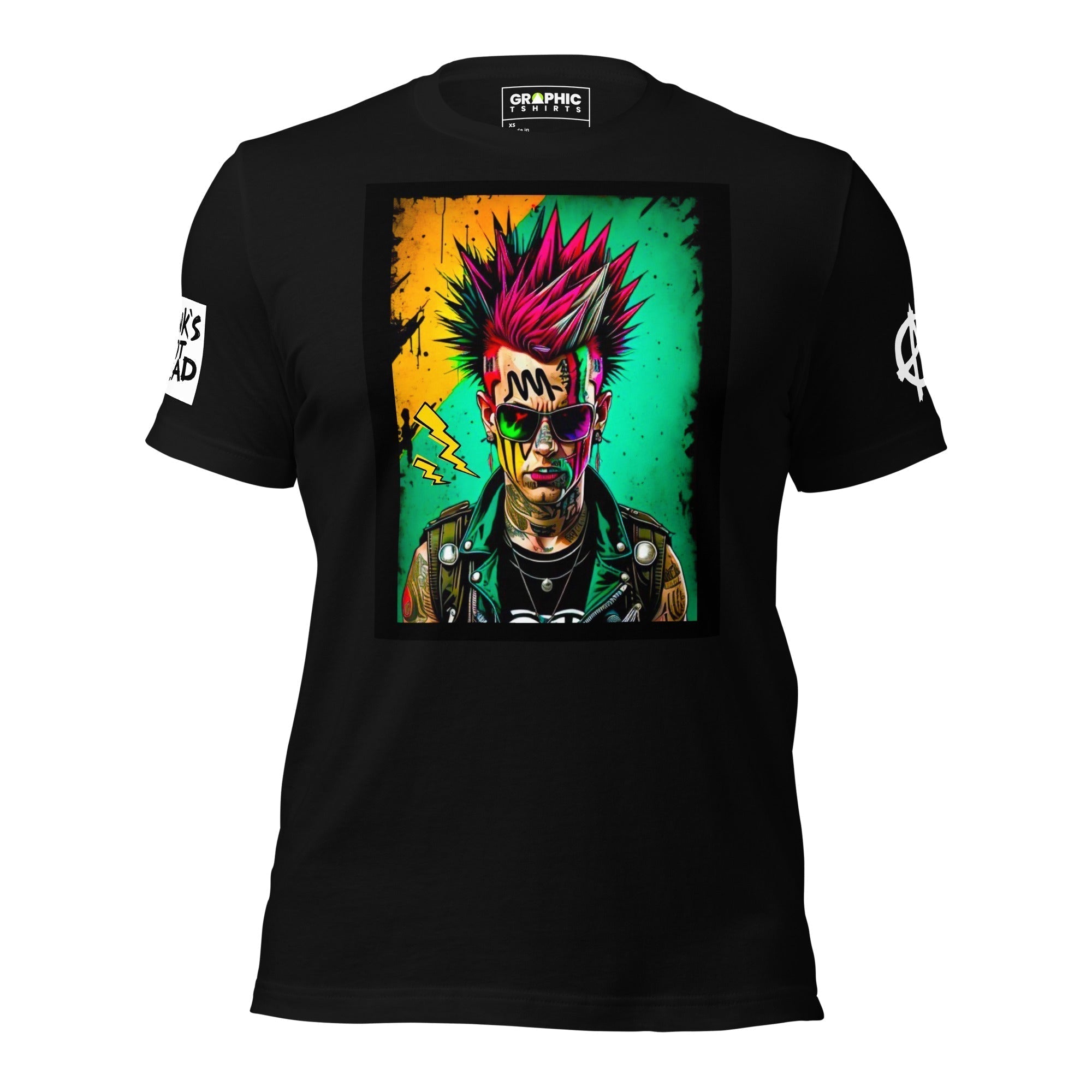 Unisex Crew Neck T-Shirt - Punk Rock Series Sector 6 - GRAPHIC T-SHIRTS