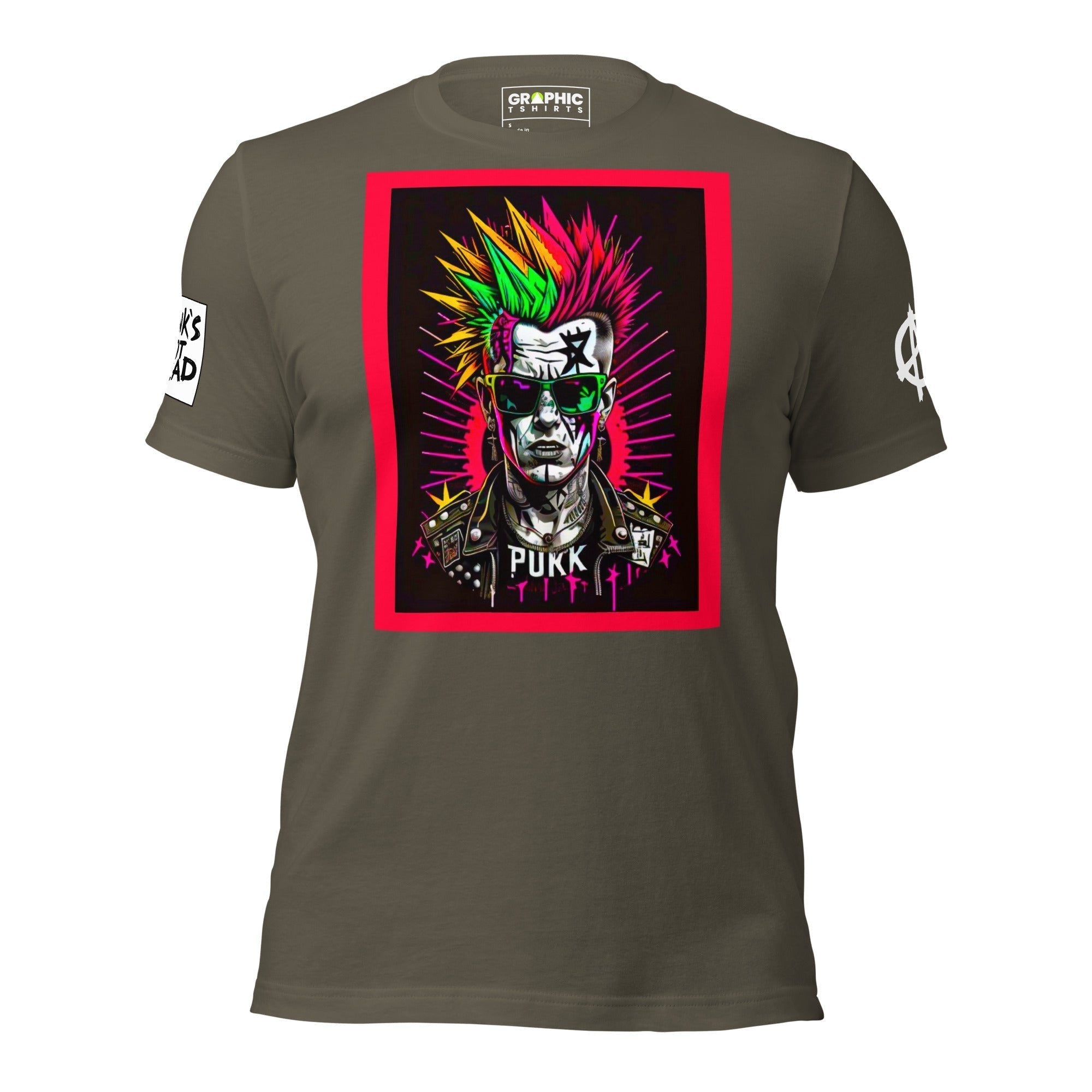 Unisex Crew Neck T-Shirt - Punk Rock Series Sector 7 - GRAPHIC T-SHIRTS