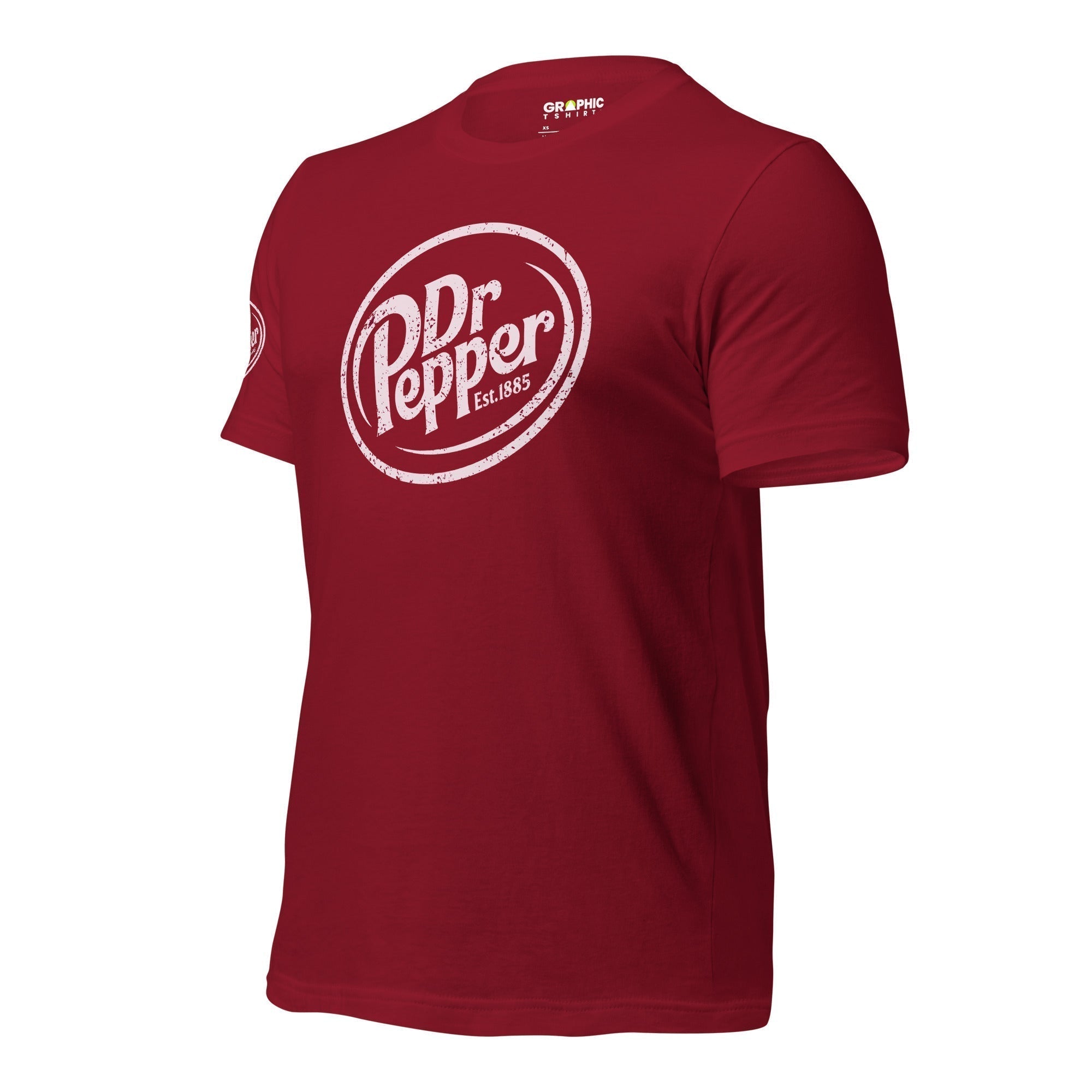 Unisex Crew Neck T-Shirt - Vintage Dr Pepper - GRAPHIC T-SHIRTS