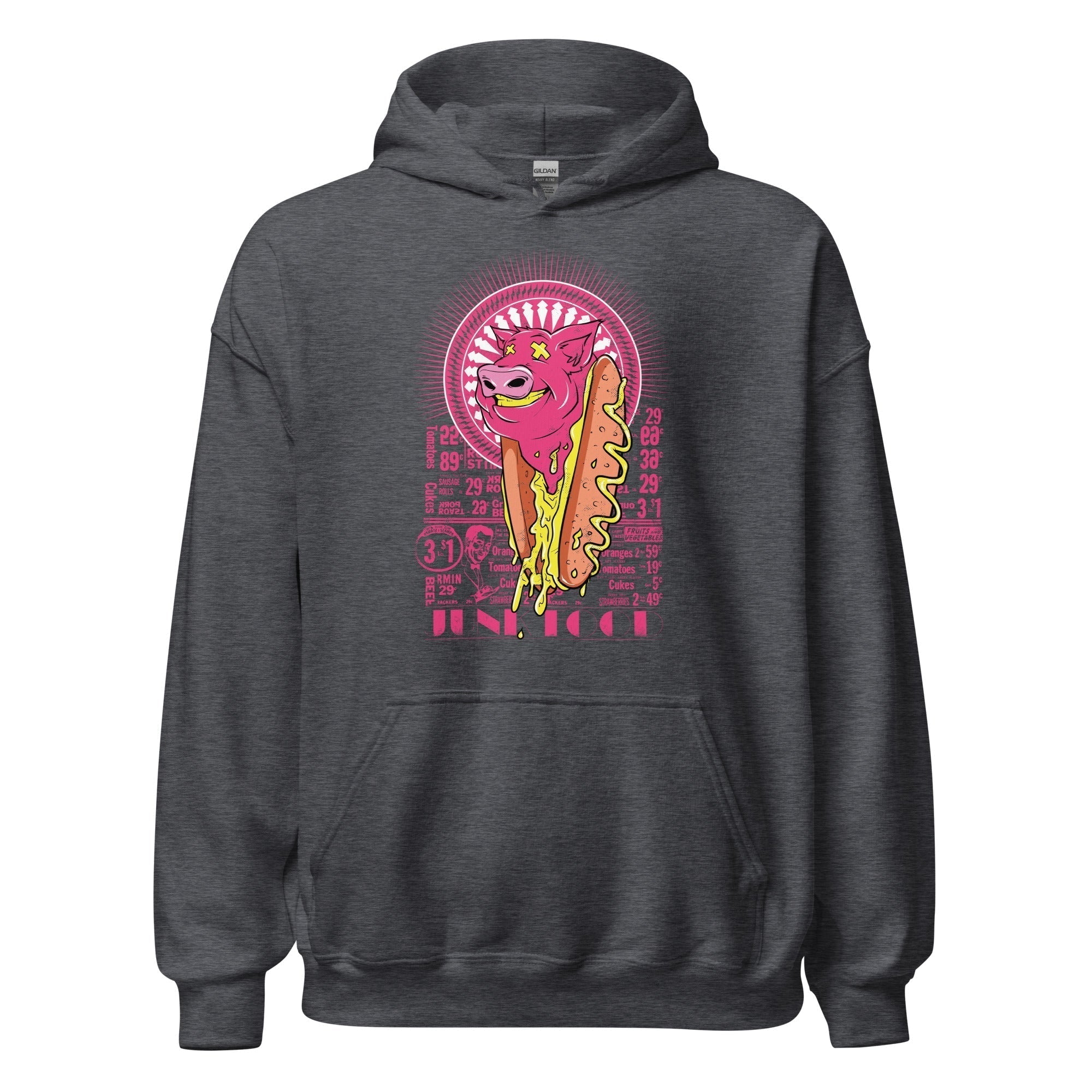 Unisex Heavy Blend Hoodie - Pink Hot Dogs - GRAPHIC T-SHIRTS