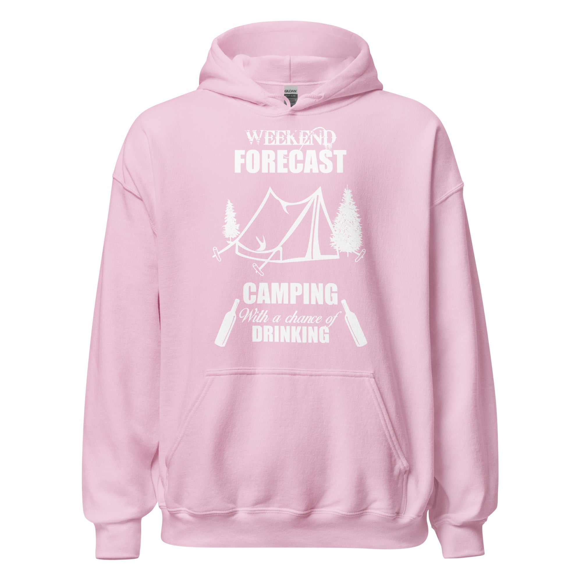 Unisex Heavy Blend Hoodie - Weekend Forecast Camping With A Chance Of Drinking - GRAPHIC T-SHIRTS