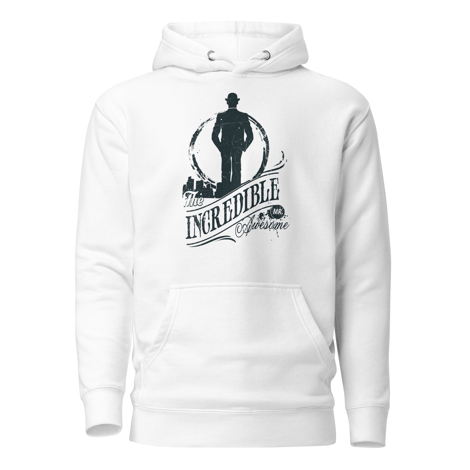 Unisex Premium Hoodie - Cotton Heritage - The Incredible Mr Awesome Vintage - GRAPHIC T-SHIRTS