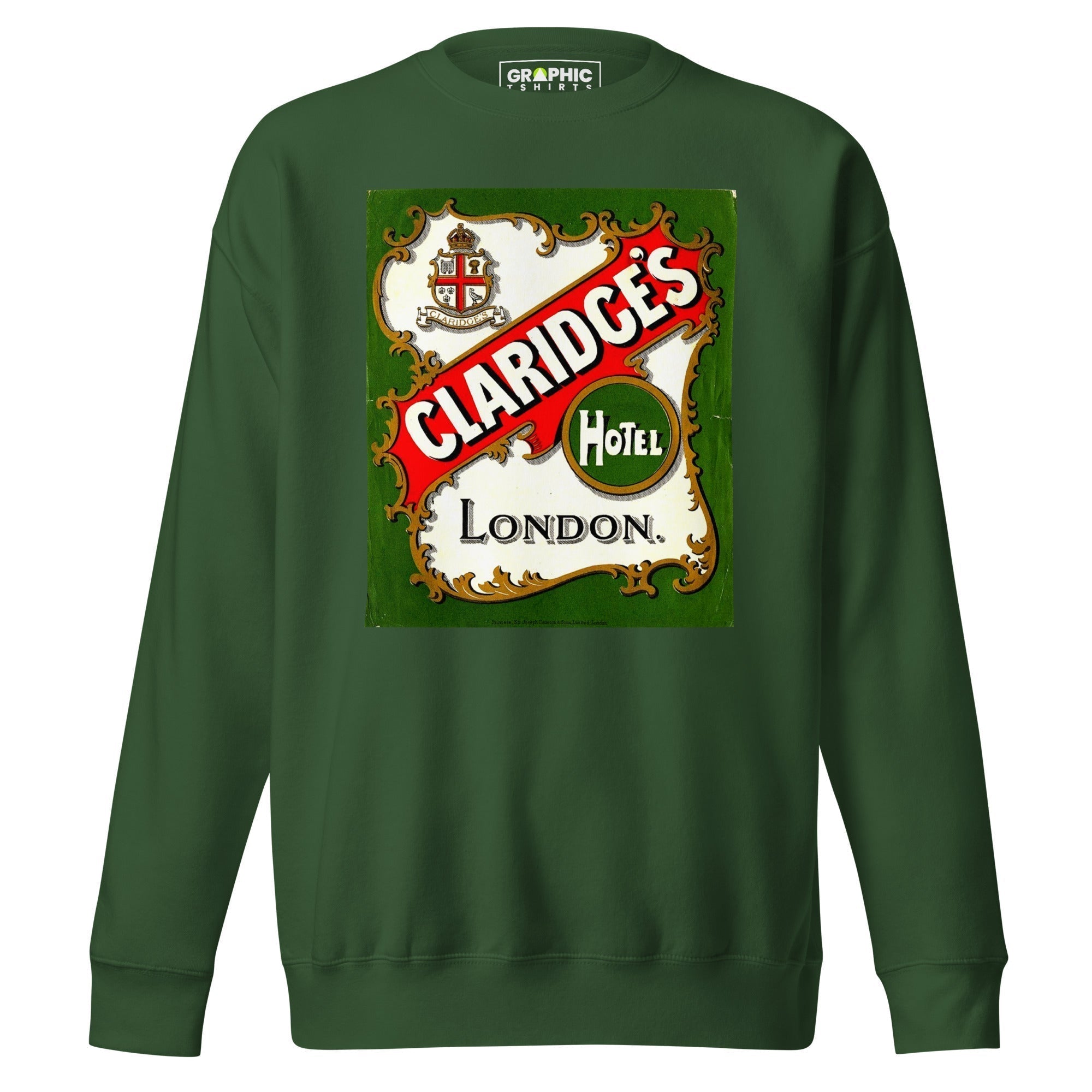 Unisex Premium Sweatshirt - Claridges Hotel London Vintage - GRAPHIC T-SHIRTS