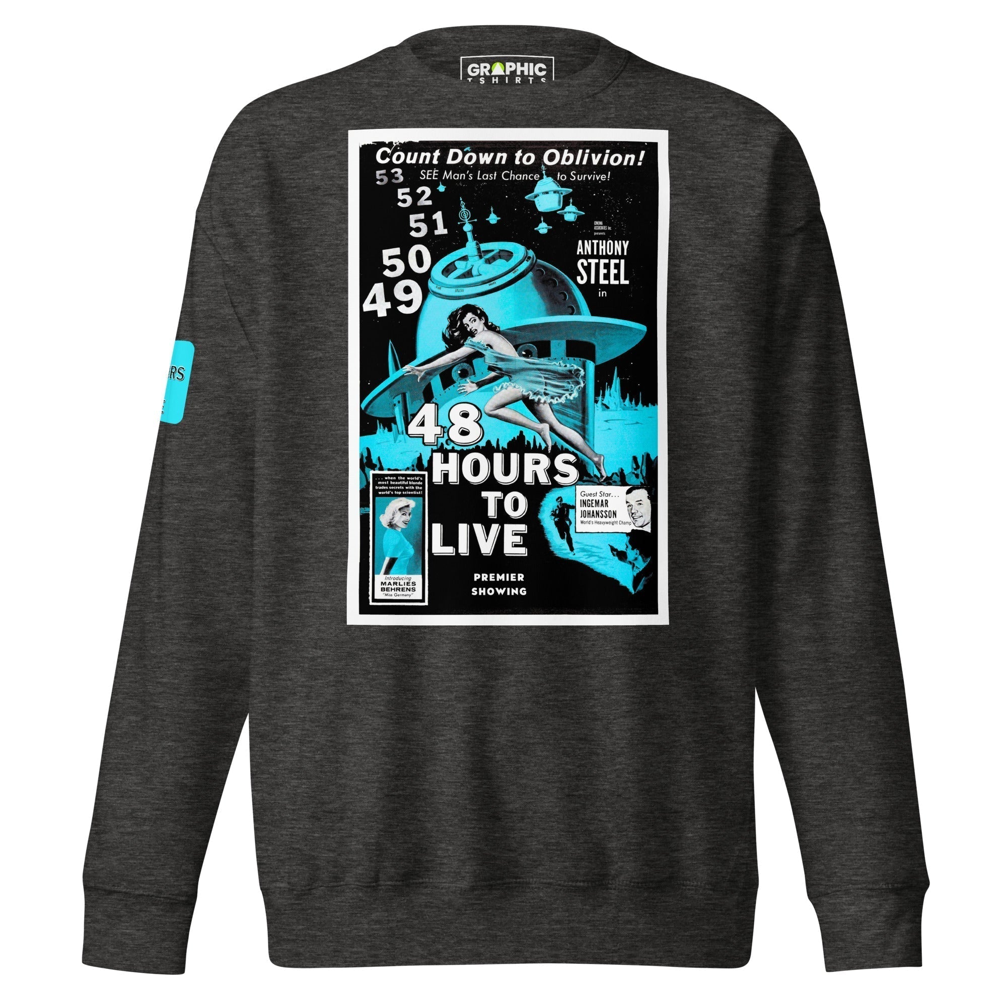 Unisex Premium Sweatshirt - Countdown To Oblivion 48 Hours To Live - GRAPHIC T-SHIRTS