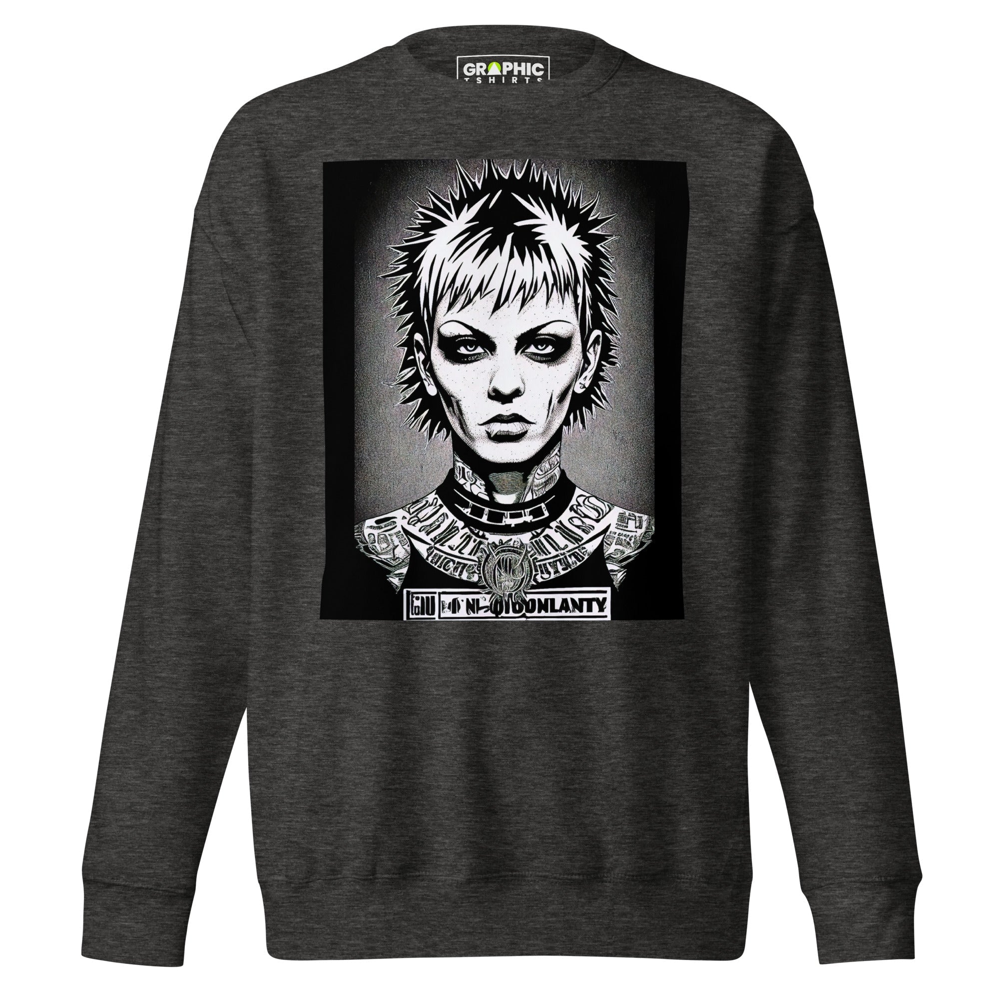 Unisex Premium Sweatshirt - Femme Fatale Punk Rock - GRAPHIC T-SHIRTS