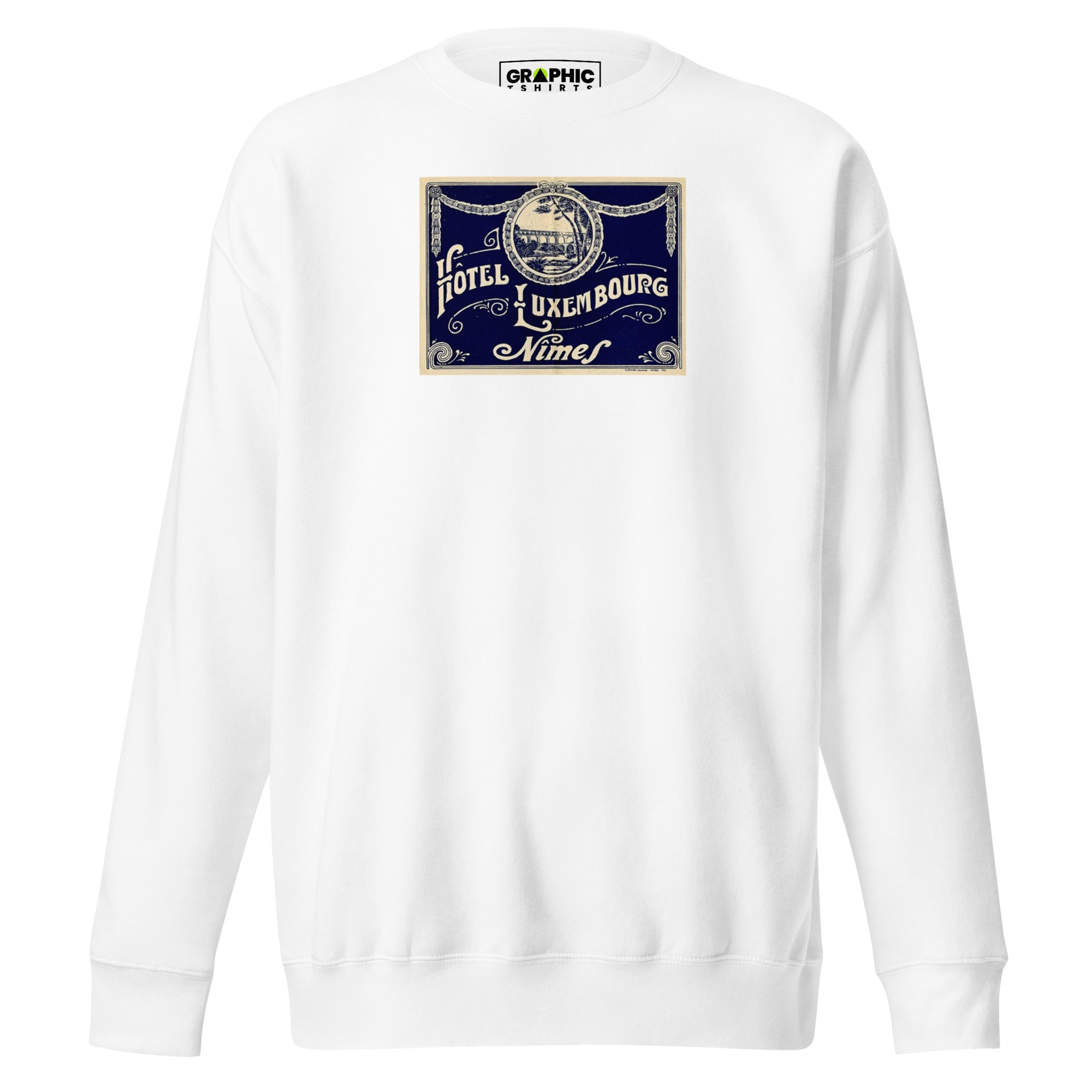Unisex Premium Sweatshirt - Hotel Luxumbourg Nimes Vintage - GRAPHIC T-SHIRTS