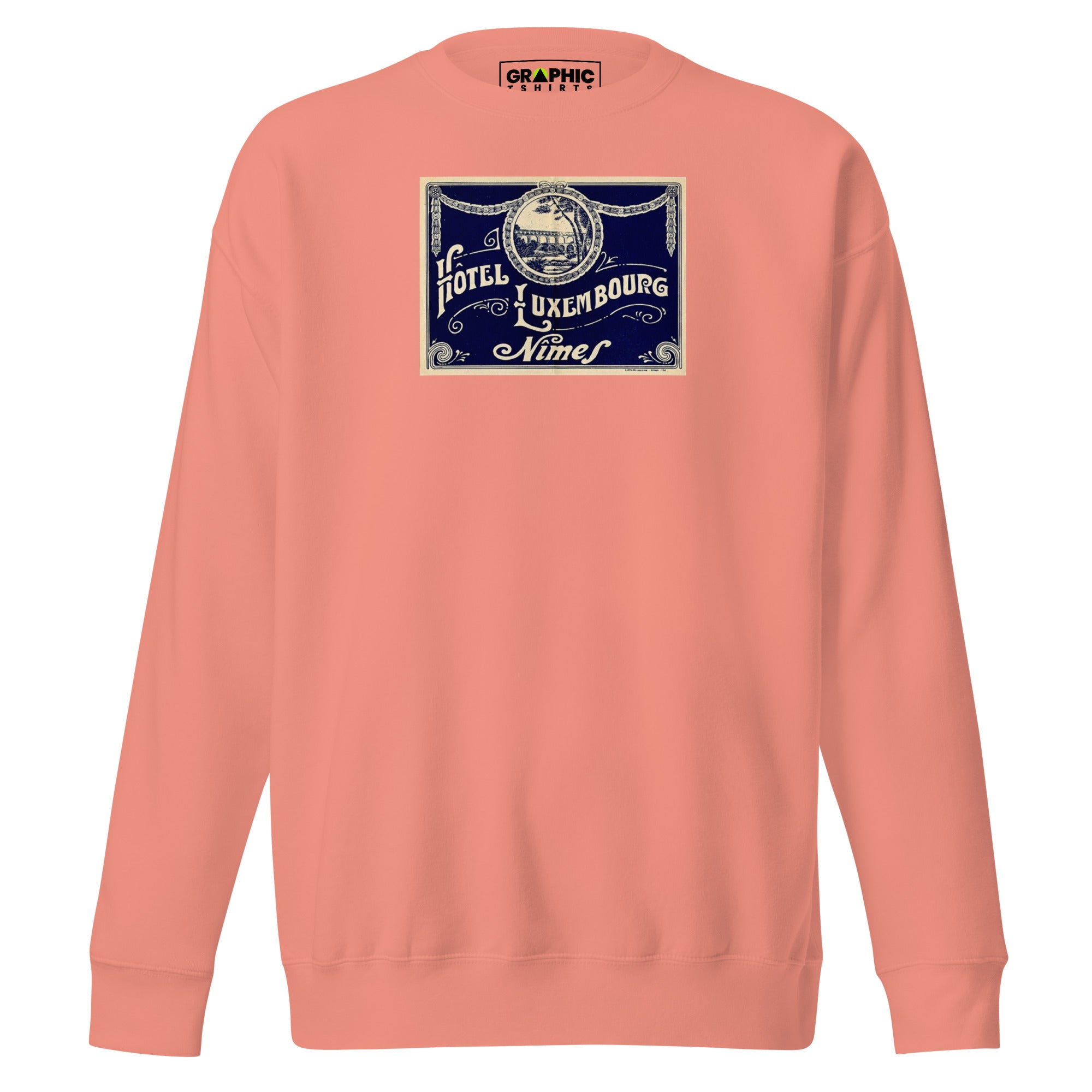 Unisex Premium Sweatshirt - Hotel Luxumbourg Nimes Vintage - GRAPHIC T-SHIRTS